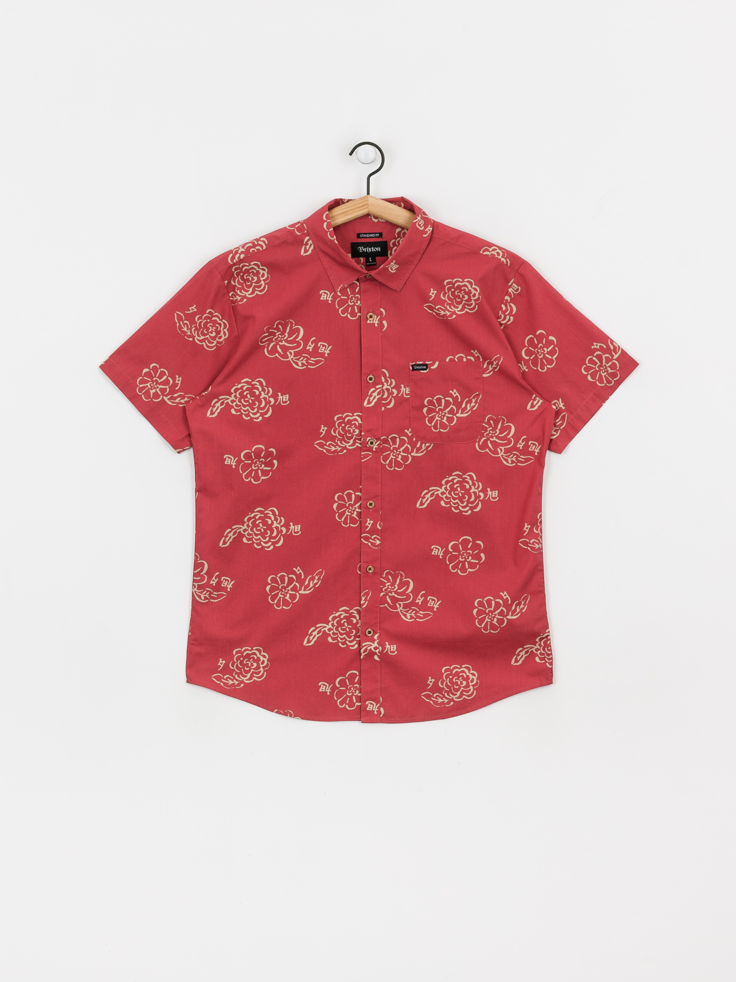Koszula Brixton Charter Print Wvn (lava red)