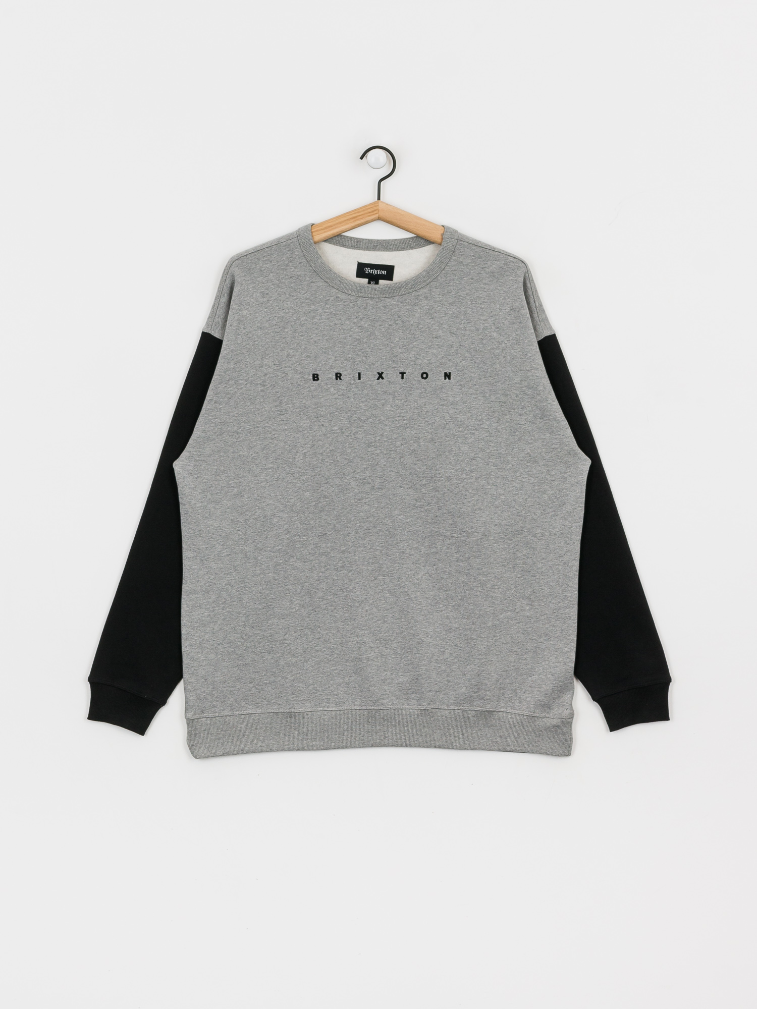 Bluza Brixton Cantor Crew (heather grey/black)