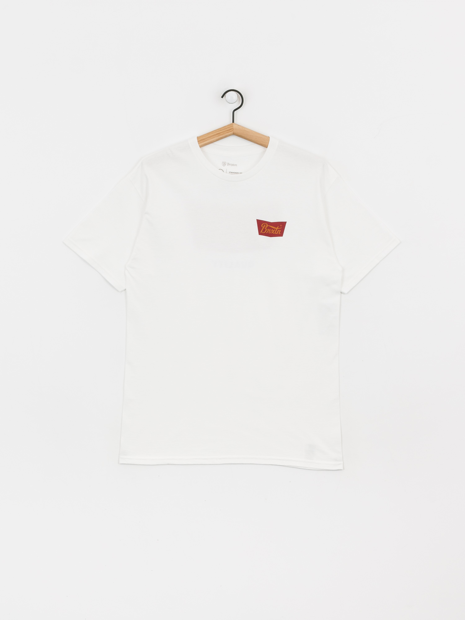 T-shirt Brixton Stith Stnd (white/maroon)
