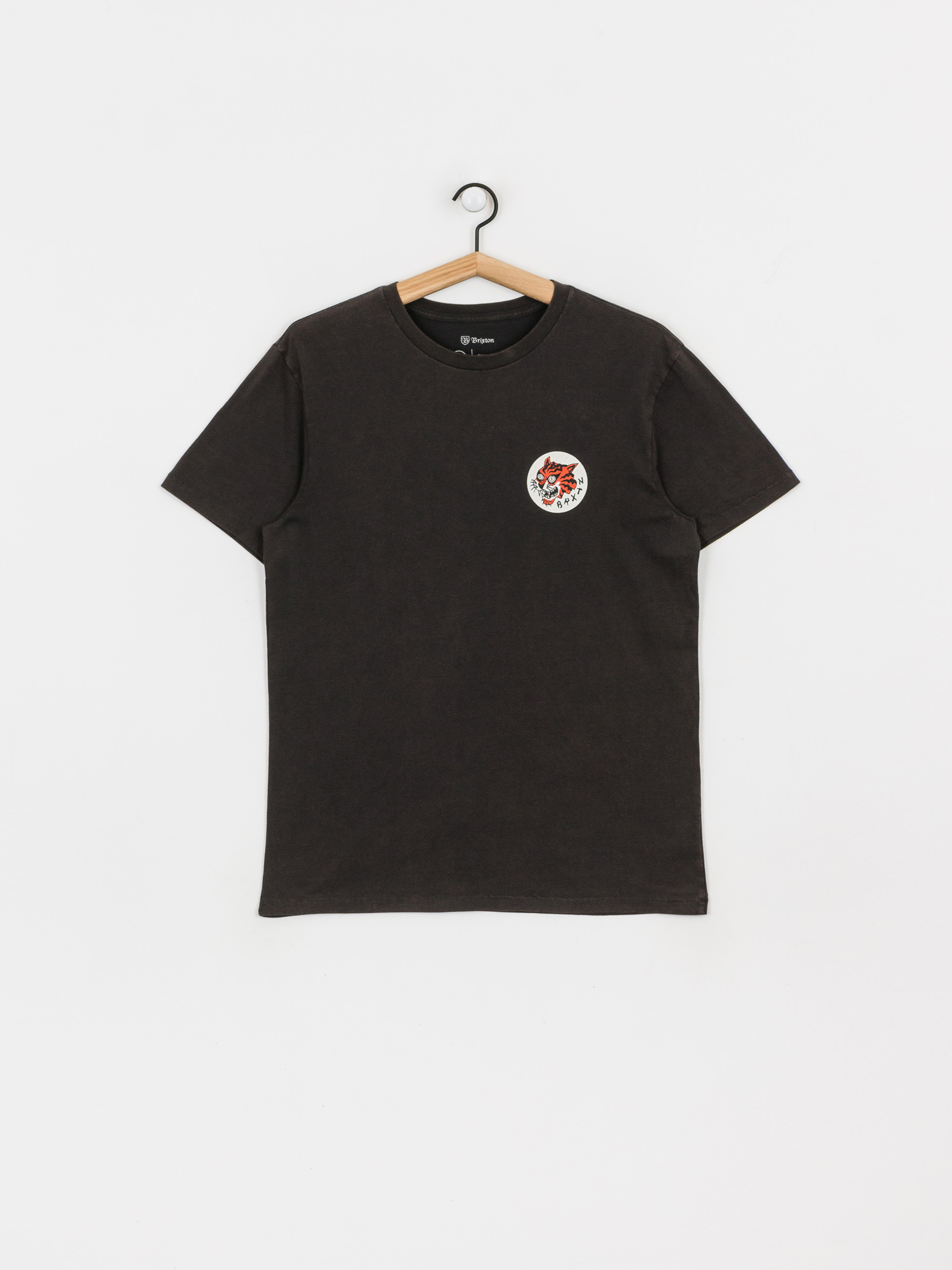 T-shirt Brixton Ravage Prt (washed black)