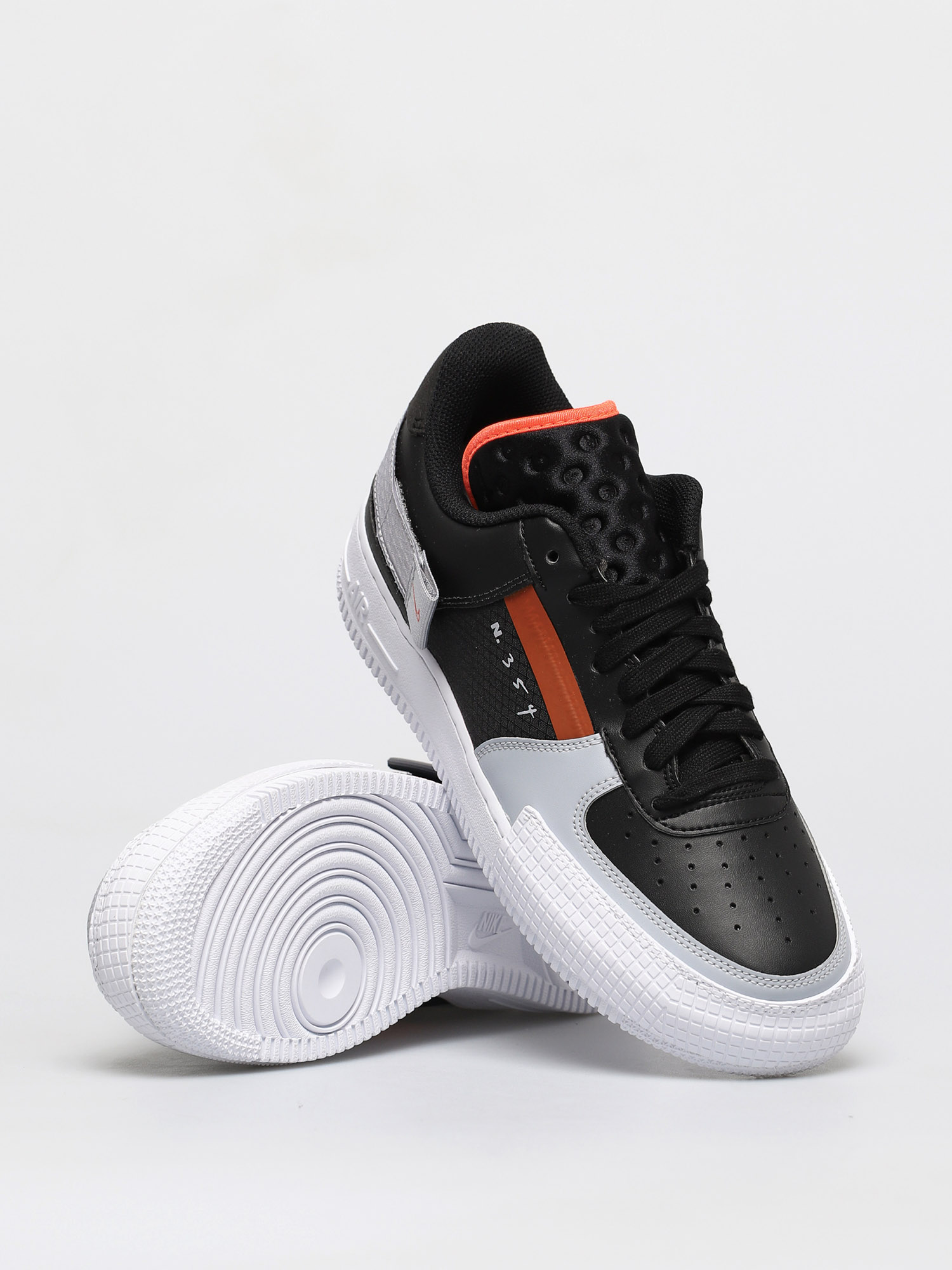 nike air force 1 type black hyper crimson wolf grey white