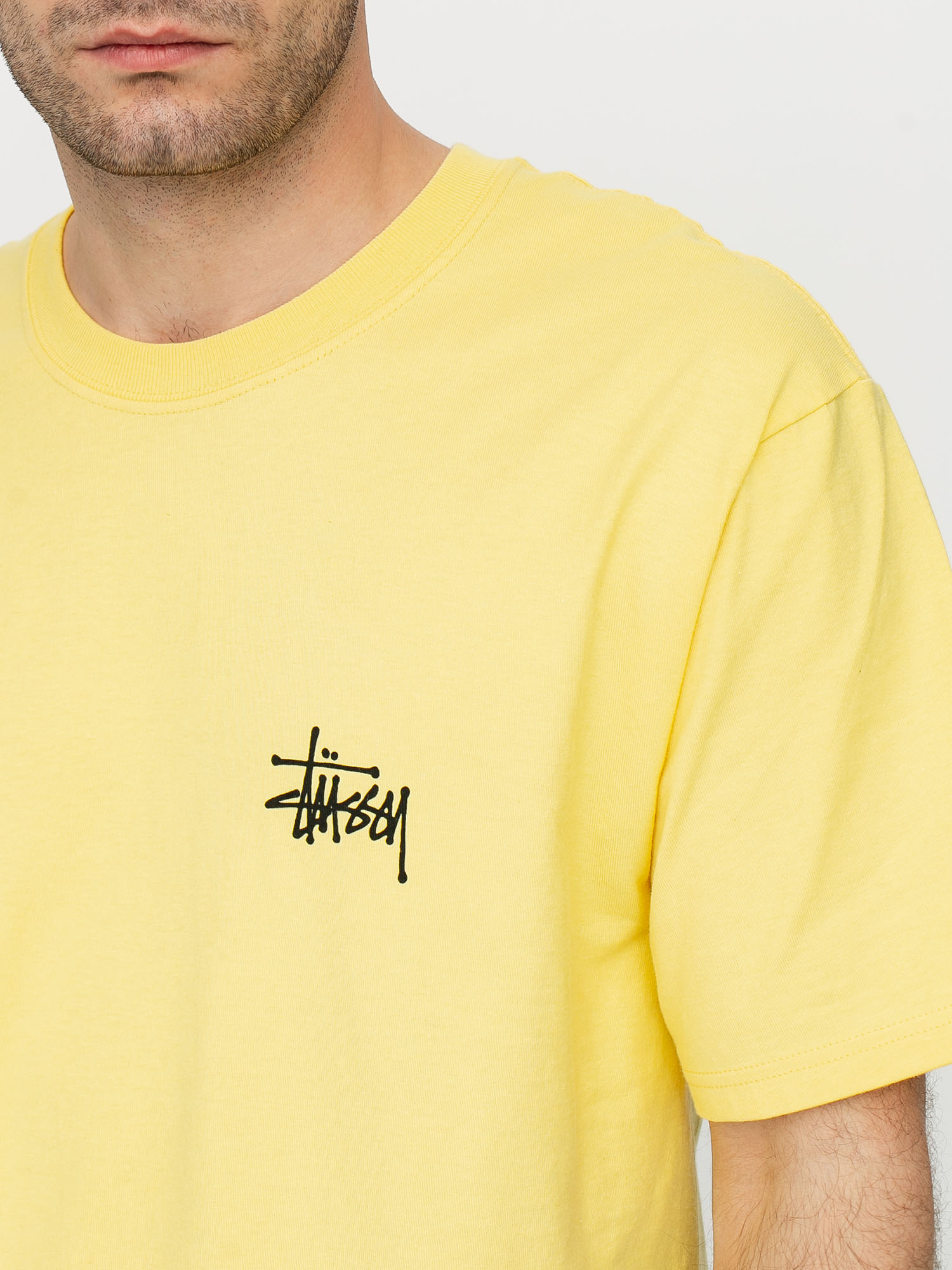 T-shirt Stussy Basic Stussy (yellow)