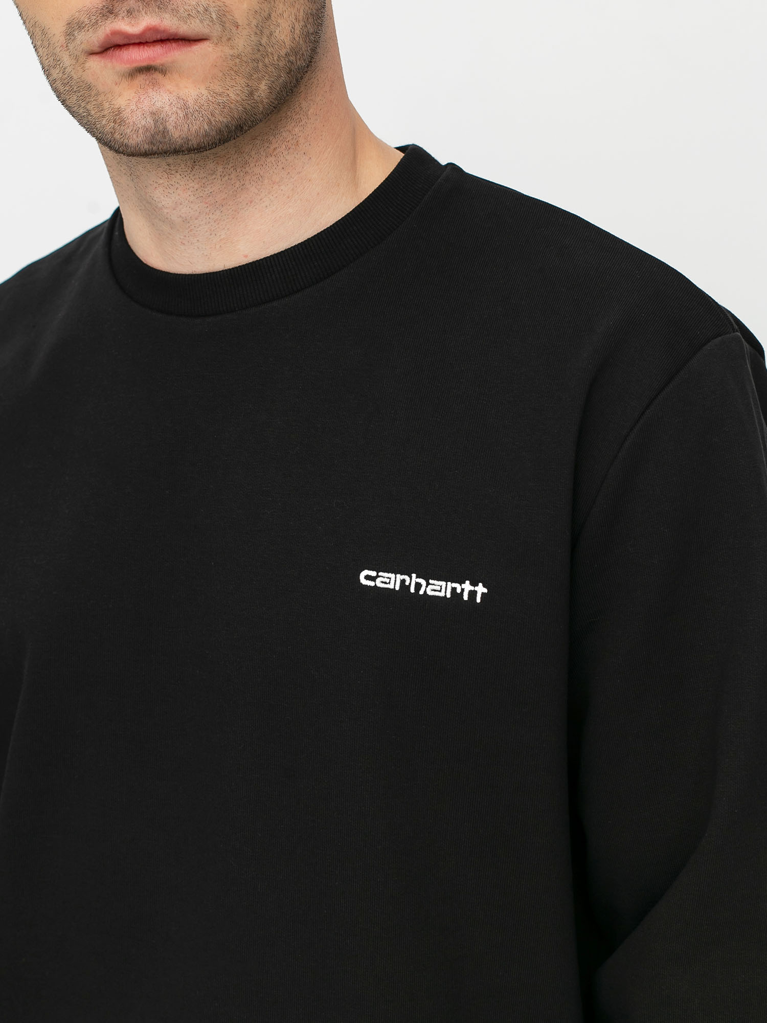 Bluza Carhartt WIP Script Embroidery (black/white)