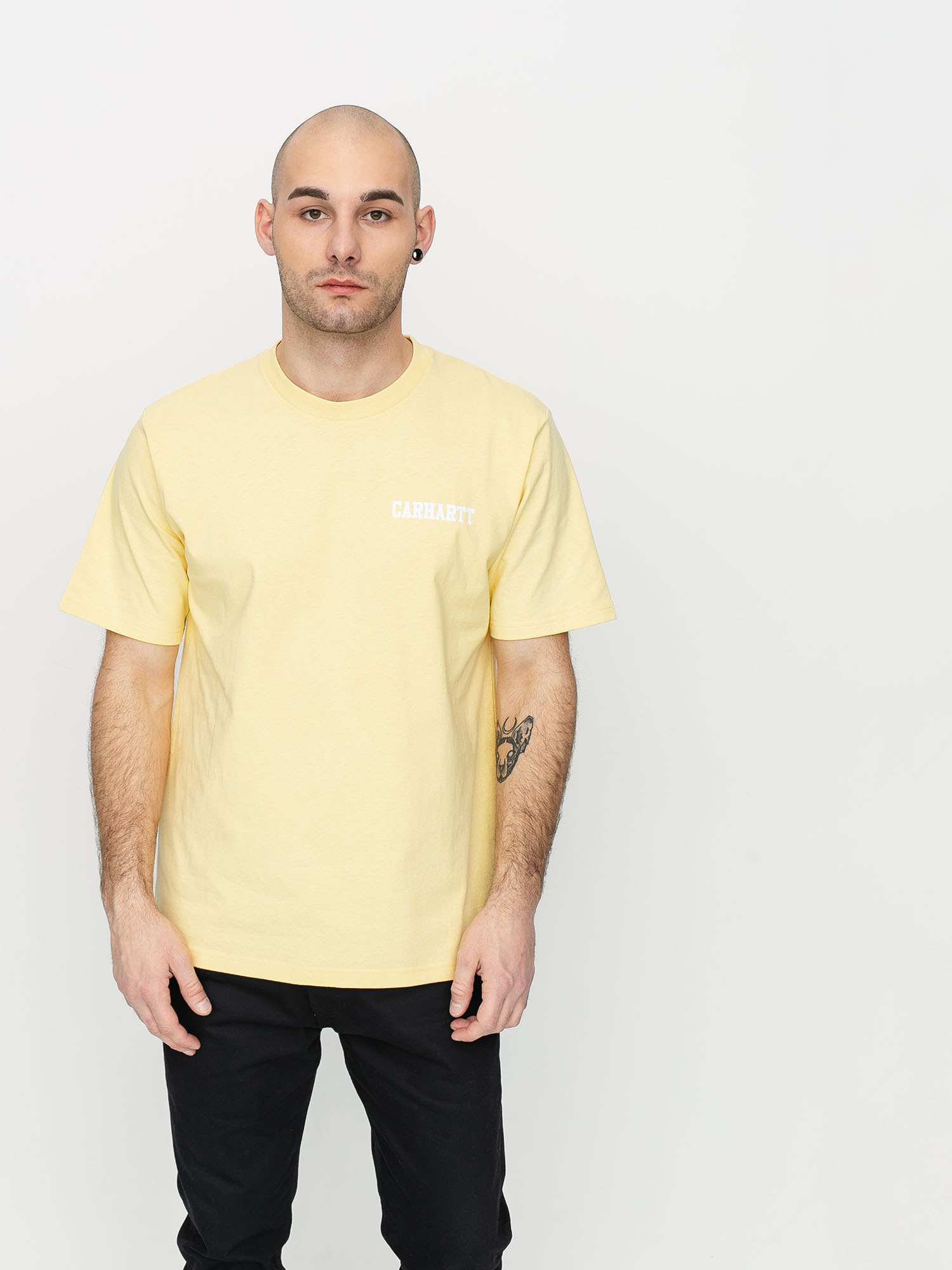 T-shirt Carhartt WIP College Script (fresco/white)