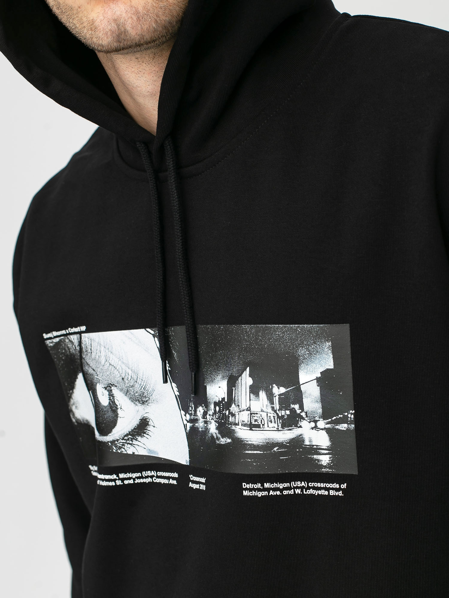 Bluza z kapturem Carhartt WIP Suraj Bhamra Crossroads HD (black)