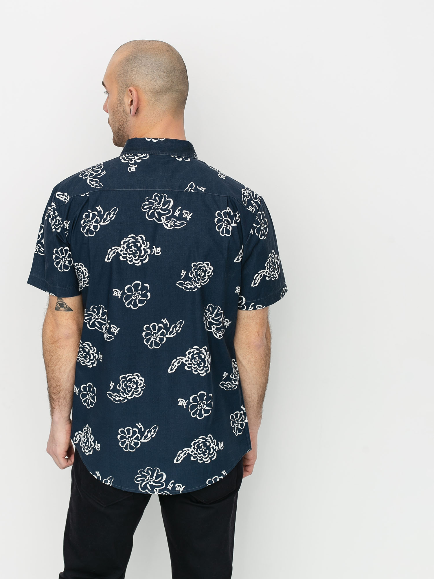 Koszula Brixton Charter Print Wvn (navy/off white)