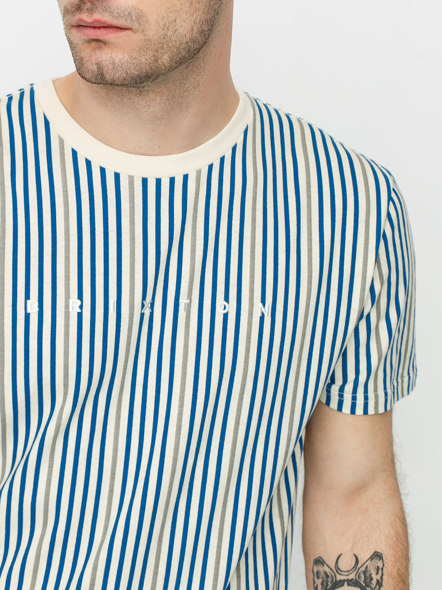 T-shirt Brixton Hilt Emb (dove)