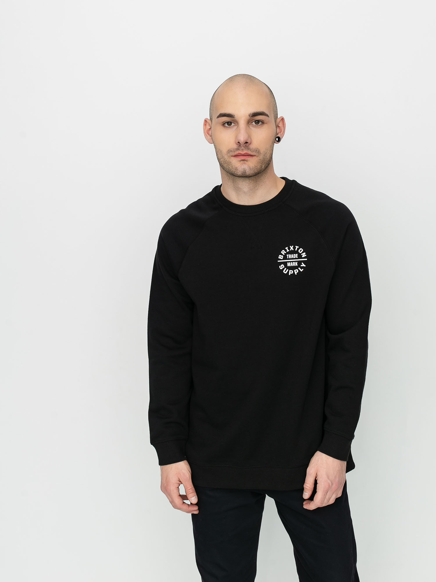 Bluza Brixton Oath V Crew (black)