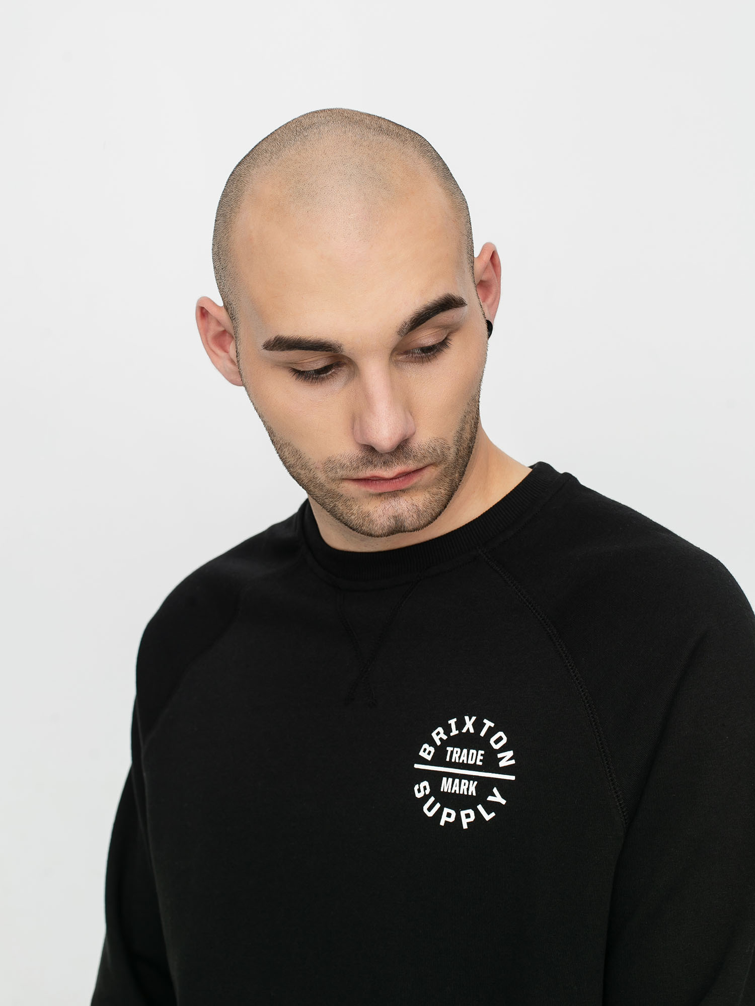 Bluza Brixton Oath V Crew (black)