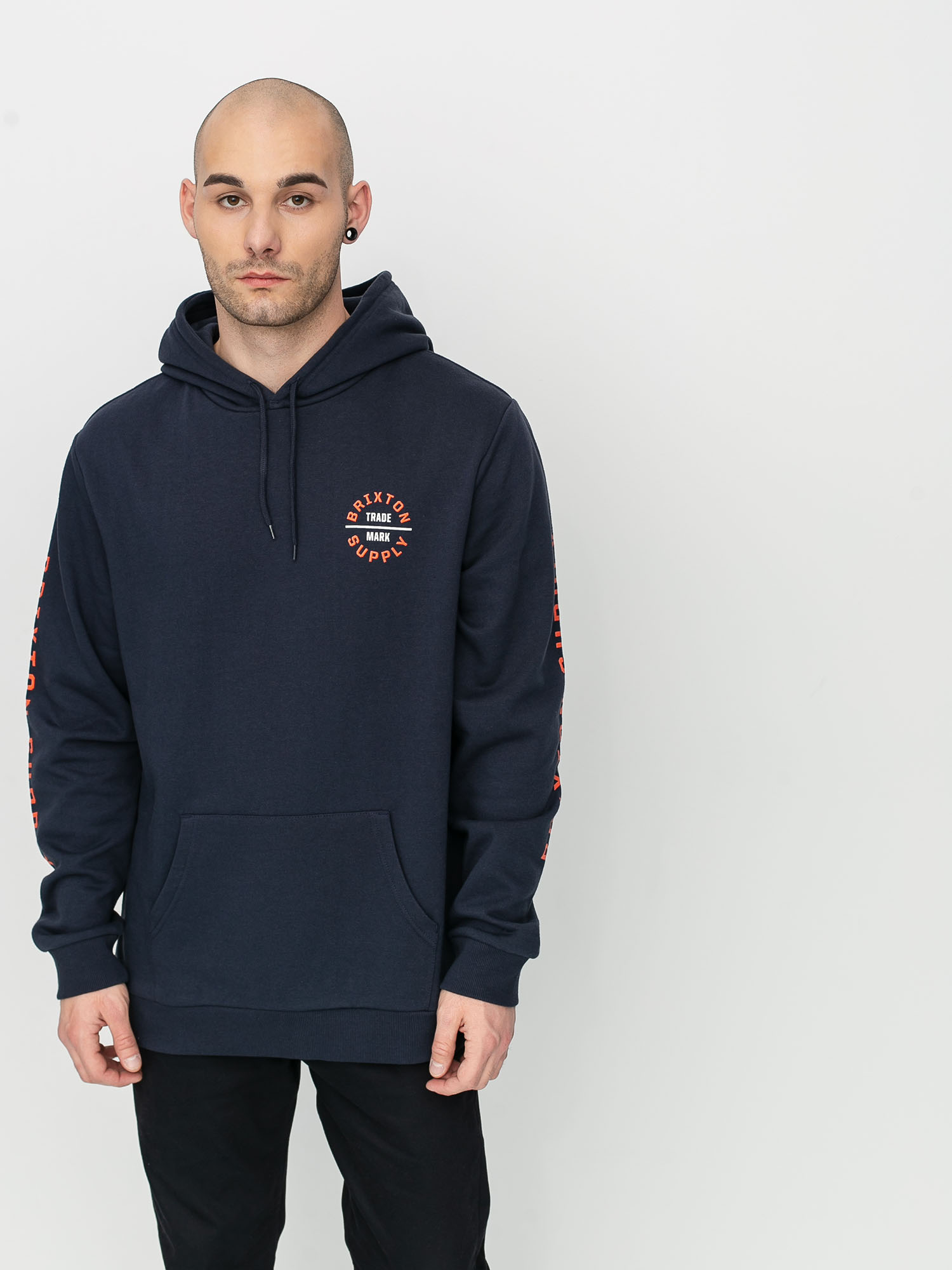 Bluza z kapturem Brixton Oath VI HD (washed navy)