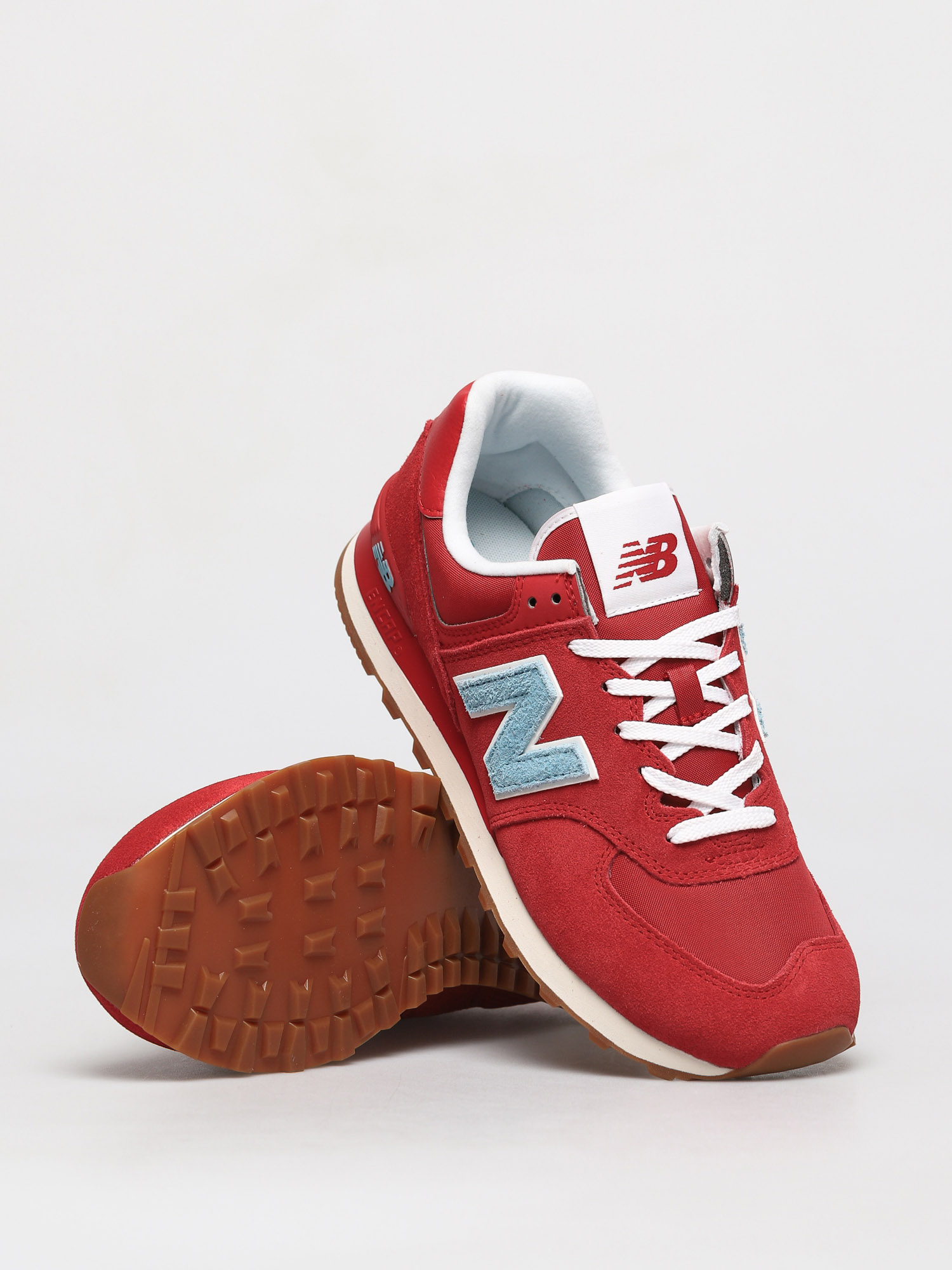 new balance 574 classic blue red