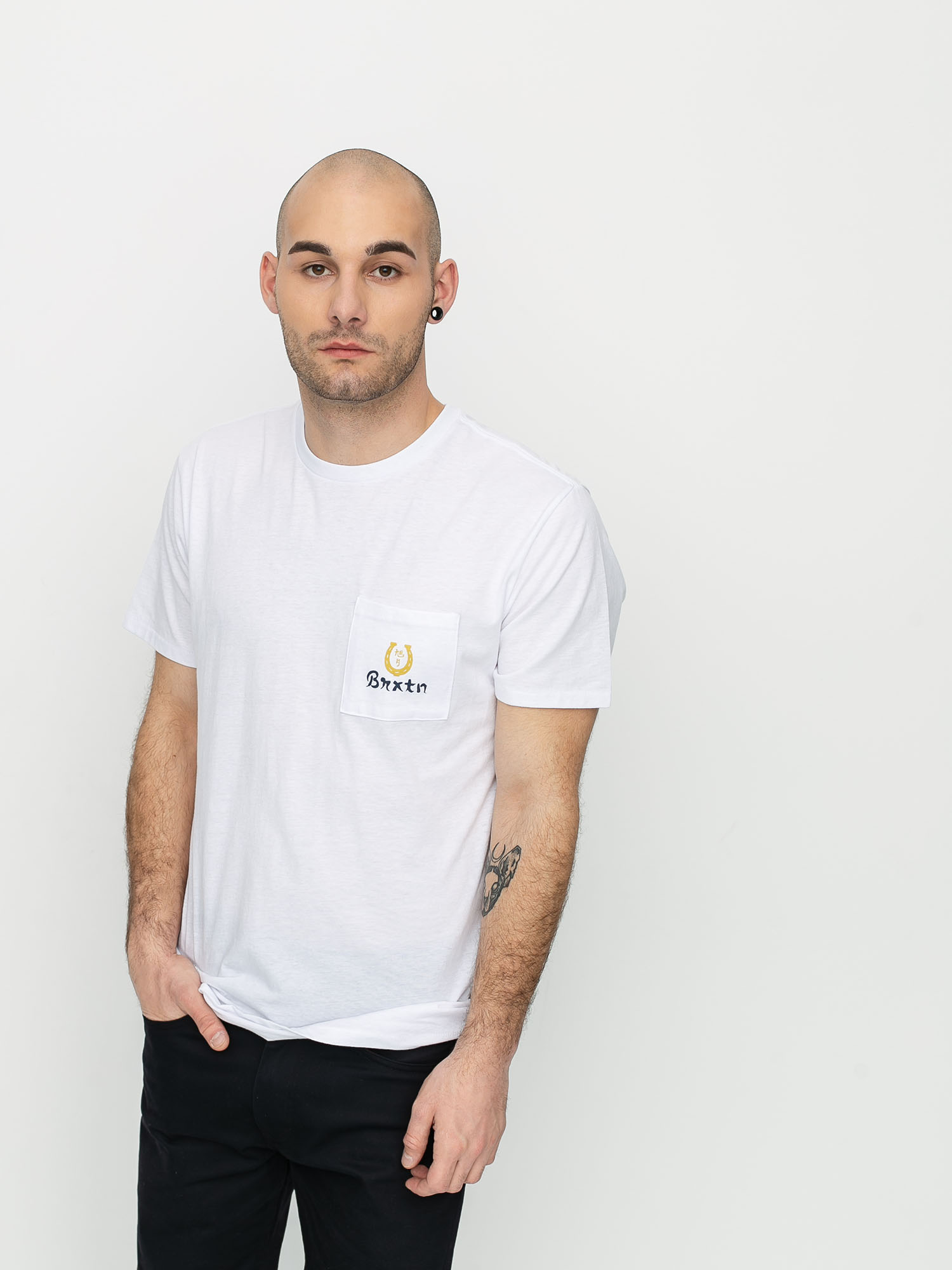 T-shirt Brixton Fortune Pkt (white)