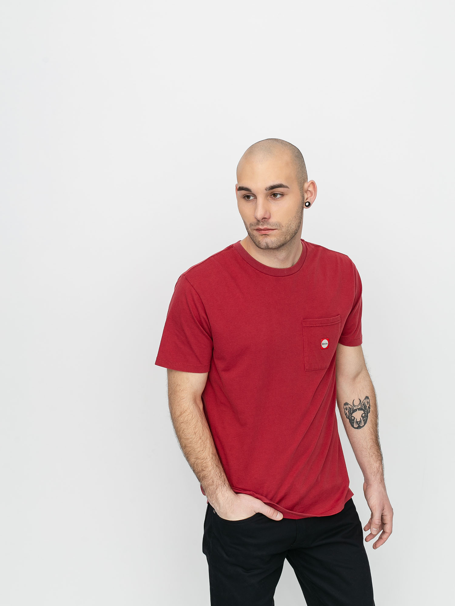 T-shirt Brixton Gate III Pkt (lava red)