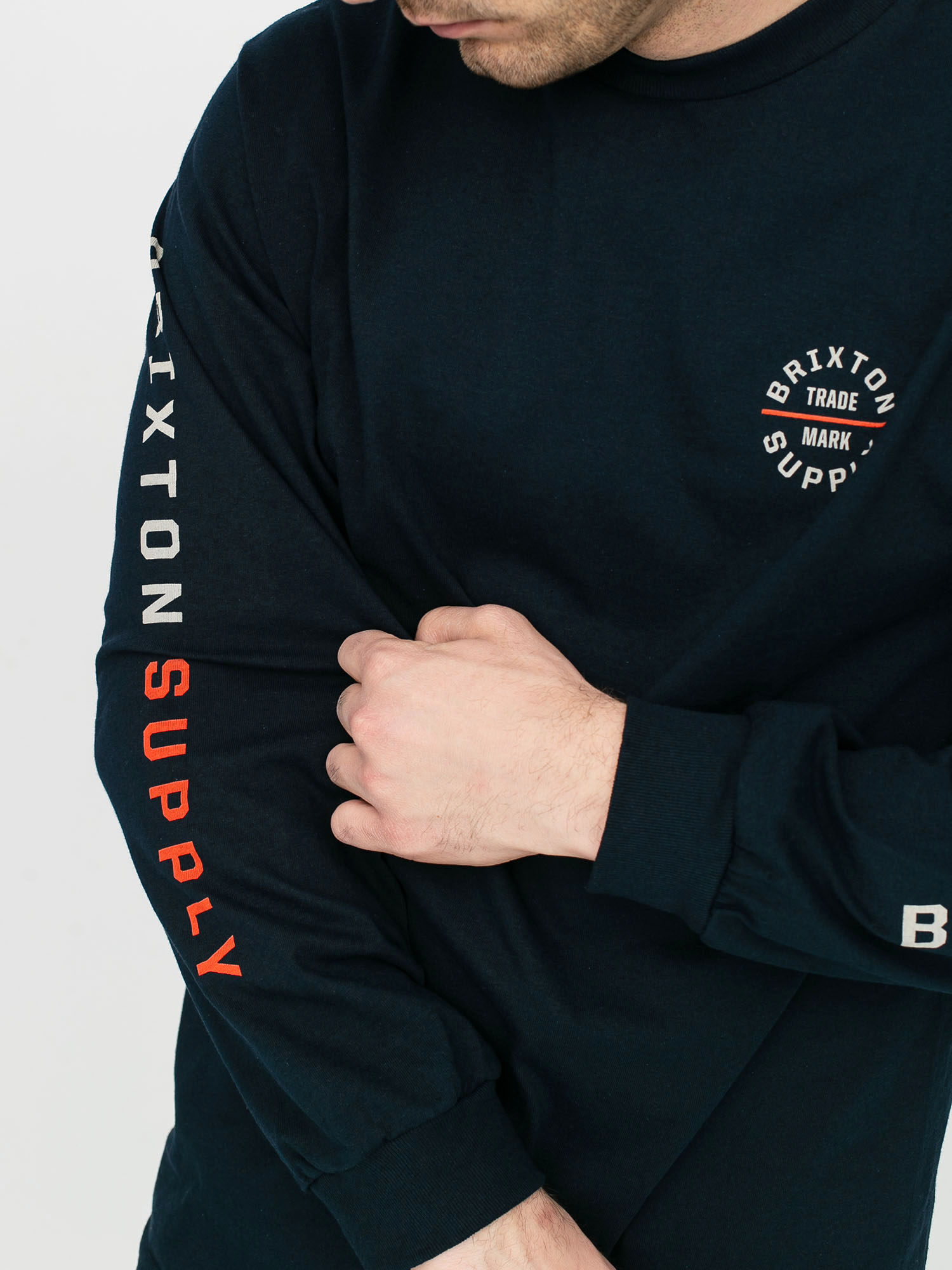 Longsleeve Brixton Oath VI Stt (washed navy/vanilla)