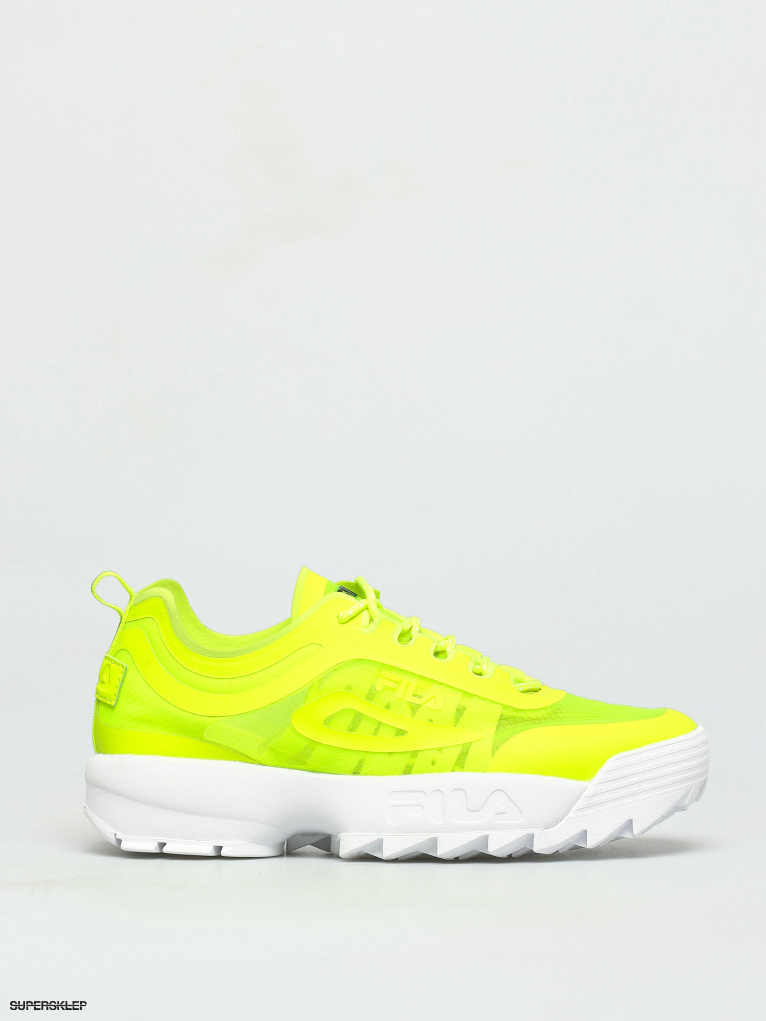 neon fila trainers