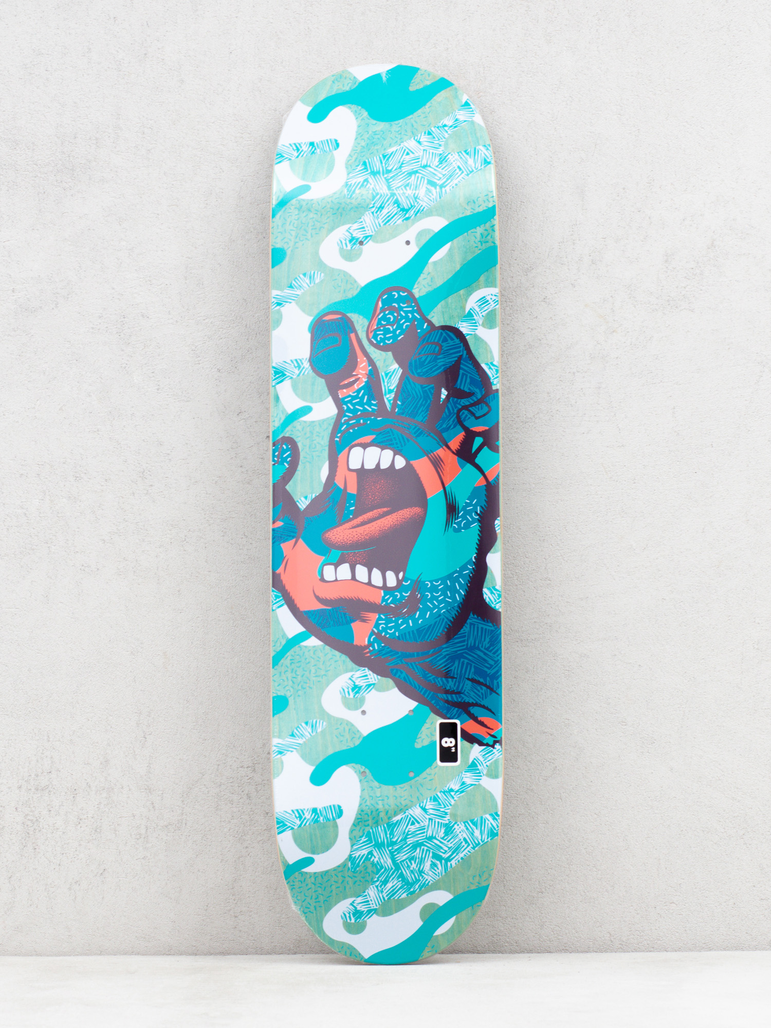 Deck Santa Cruz Primary Hand Hard Rock (teal)