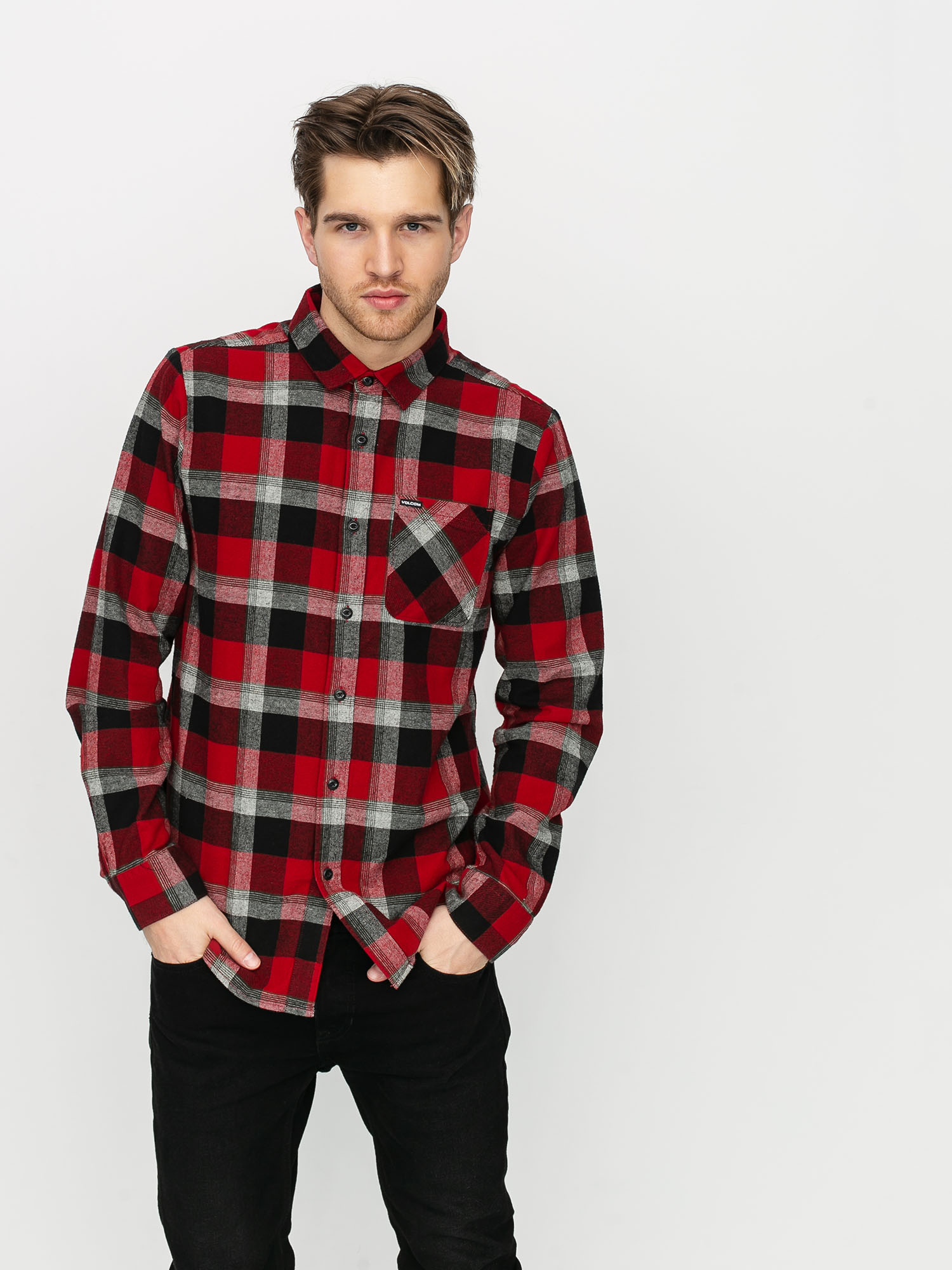 Koszula Volcom Caden Plaid (deep red)