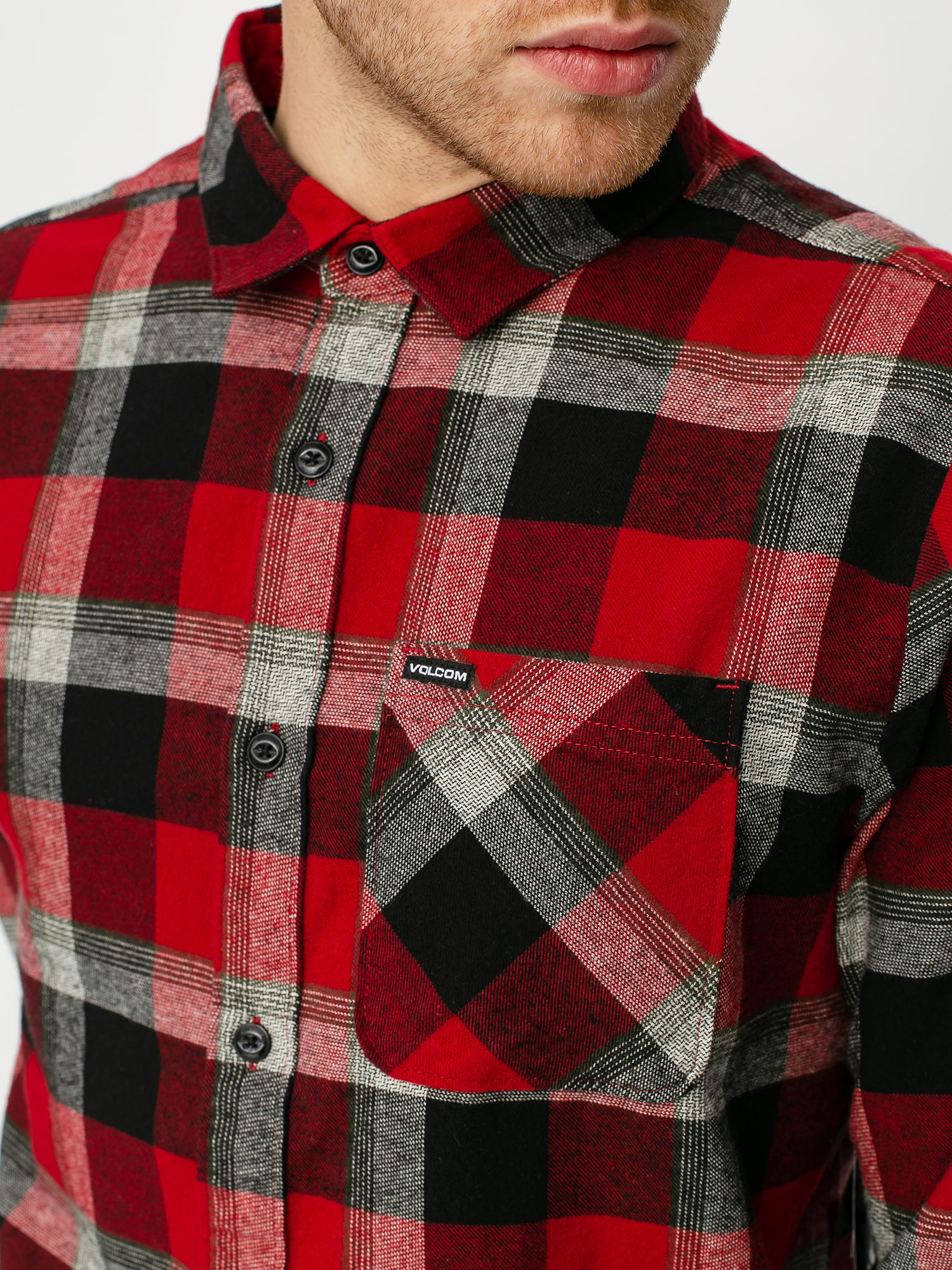 Koszula Volcom Caden Plaid (deep red)