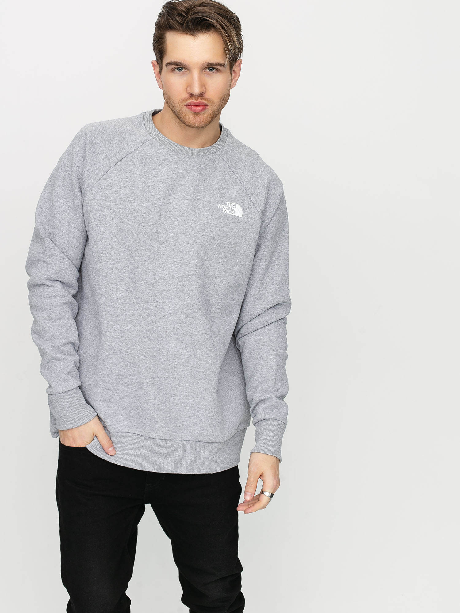 Bluza The North Face Raglan Redbox (light grey/digital camo)