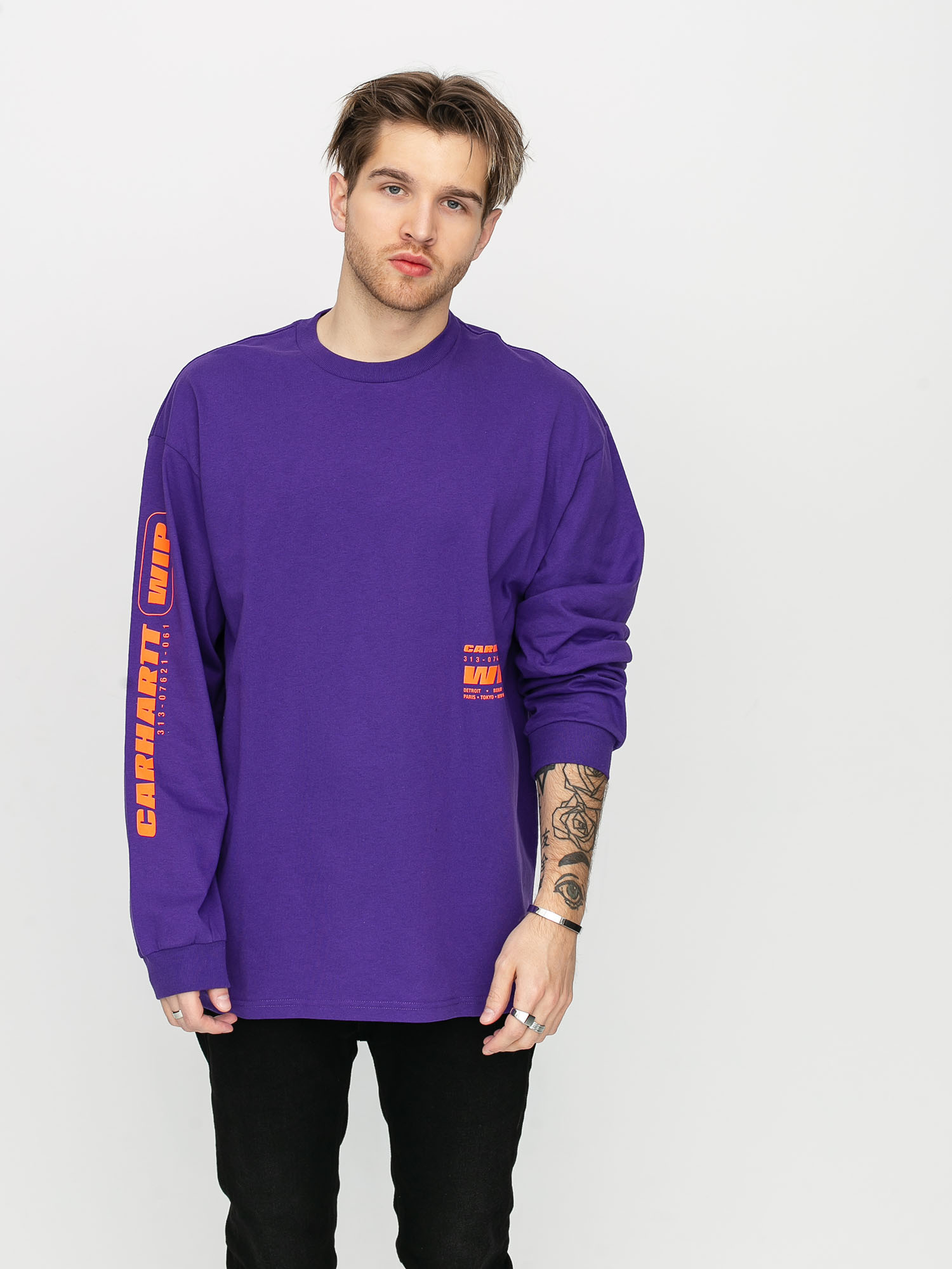 Longsleeve Carhartt WIP Inter (snape purple)