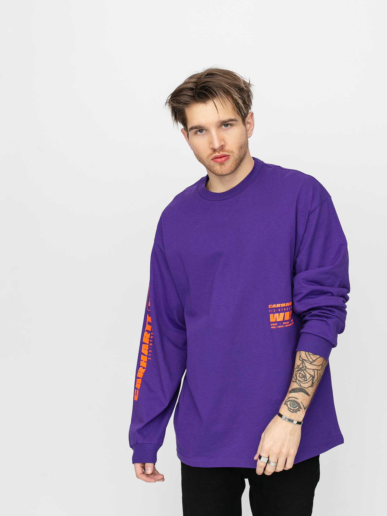 Longsleeve Carhartt WIP Inter (snape purple)