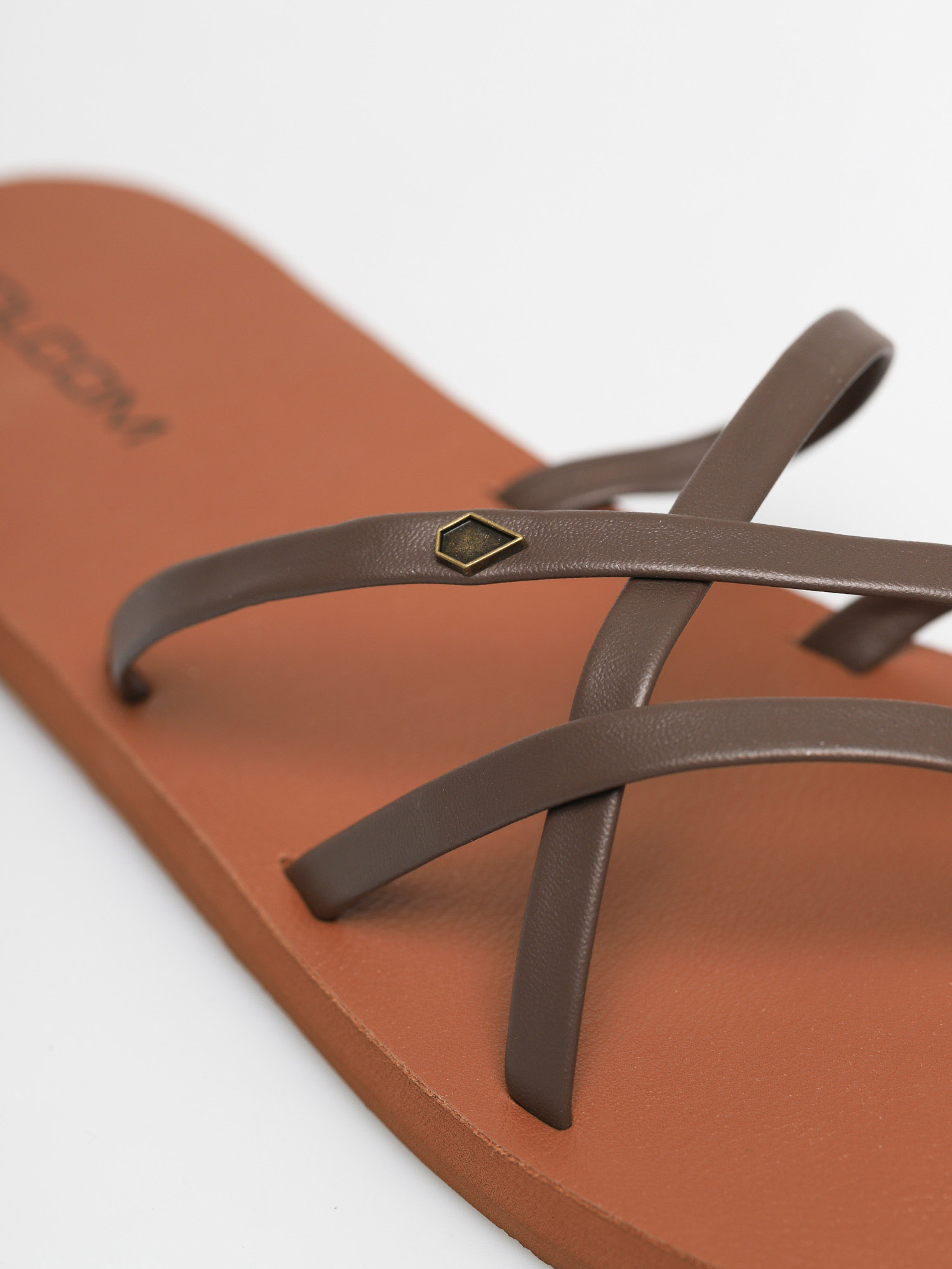 Klapki Volcom New School II Wmn (brown)