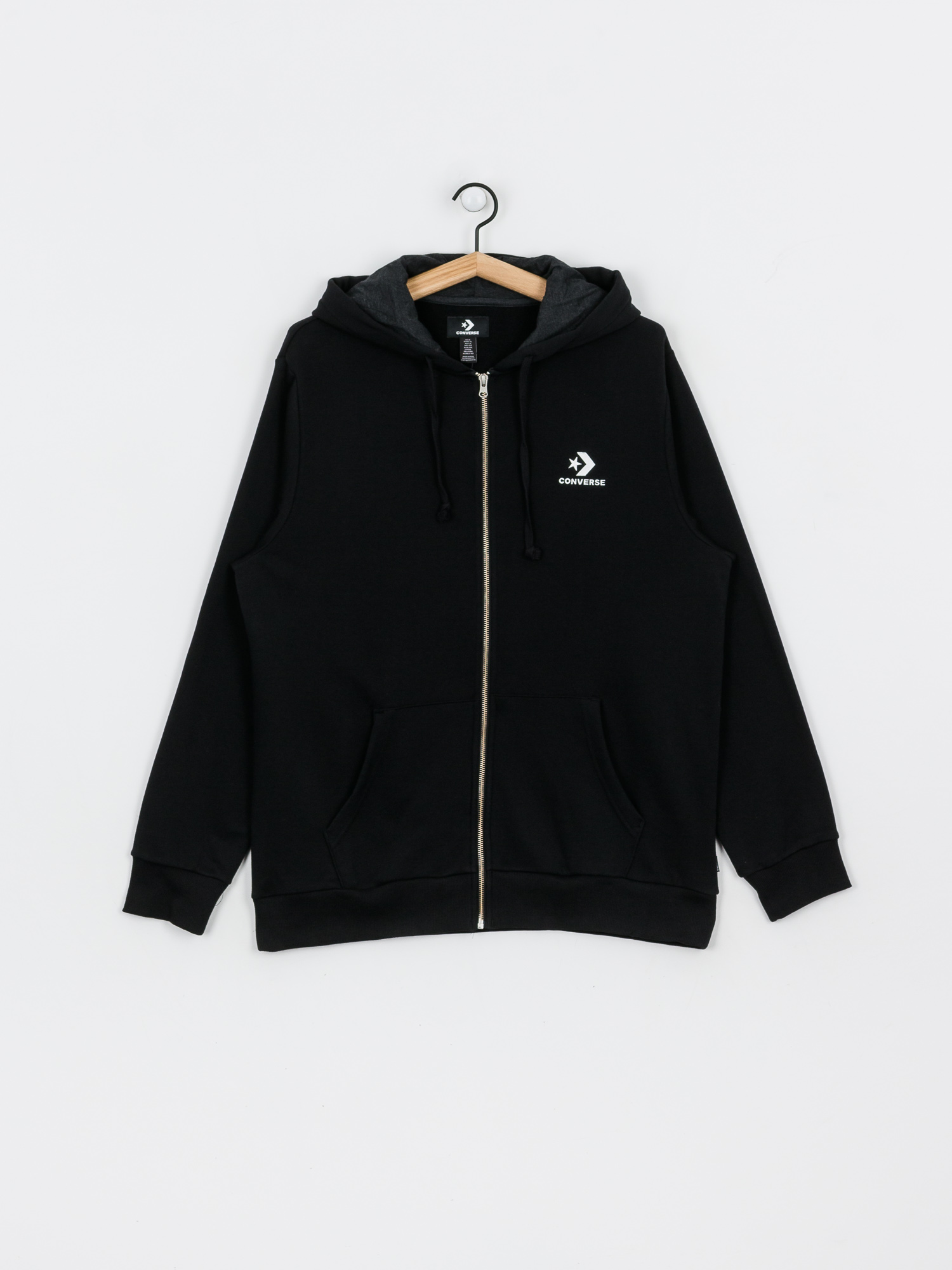 Bluza z kapturem Converse Star Chevron ZHD (black)