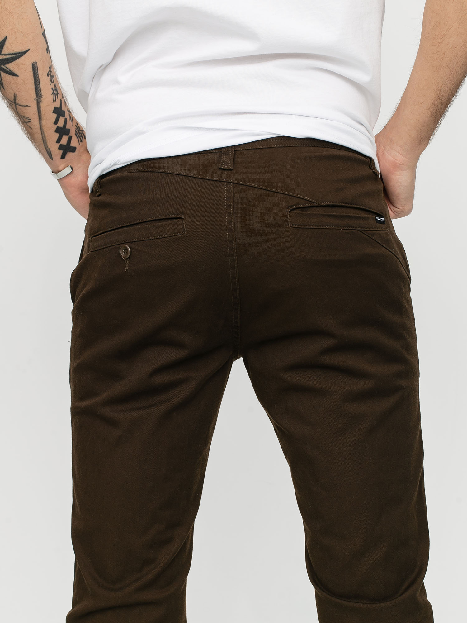 Spodnie Volcom Frickin Modern Stret (dark chocolate)