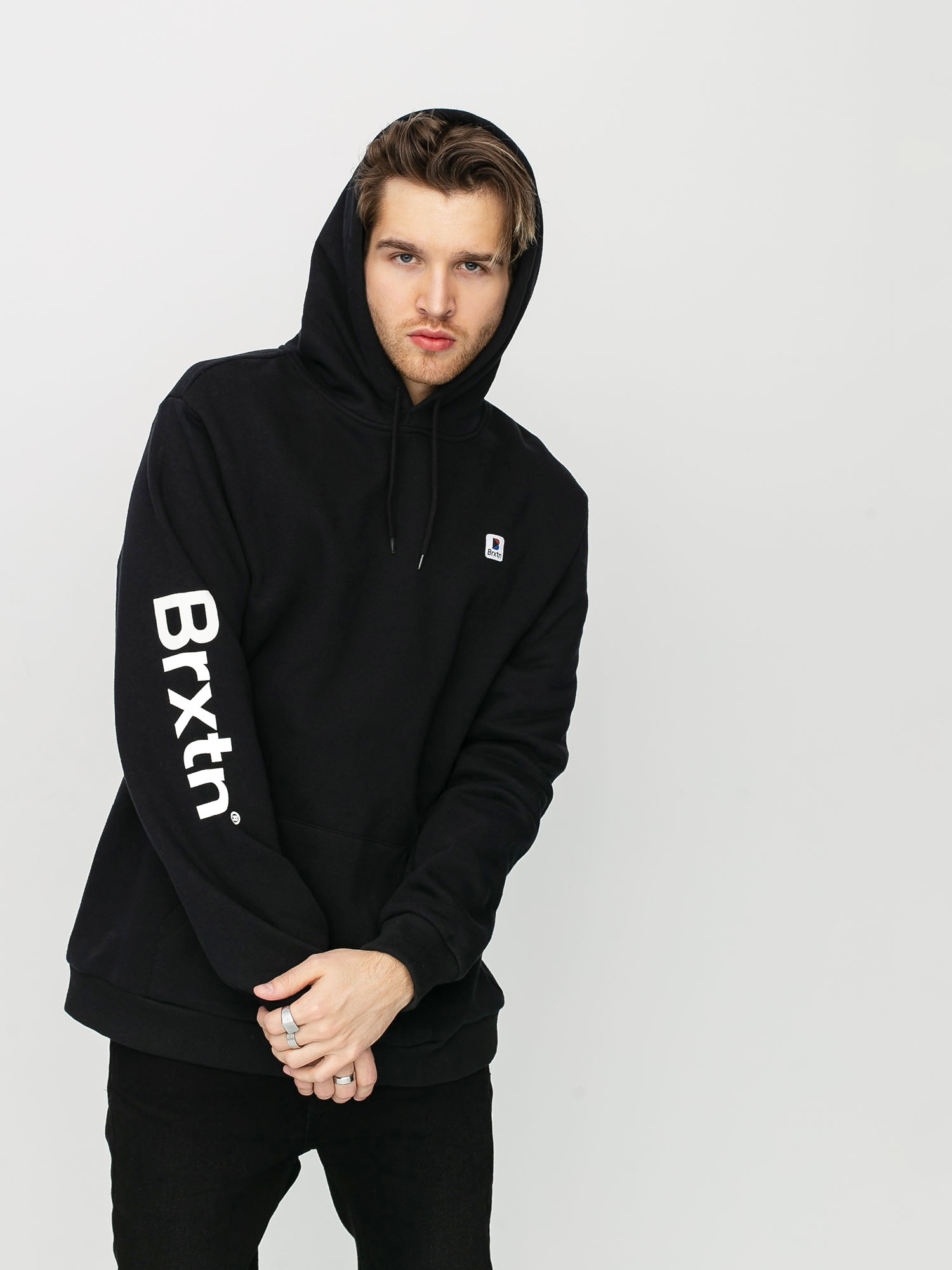 Bluza z kapturem Brixton Stowell VII Intl HD (black)