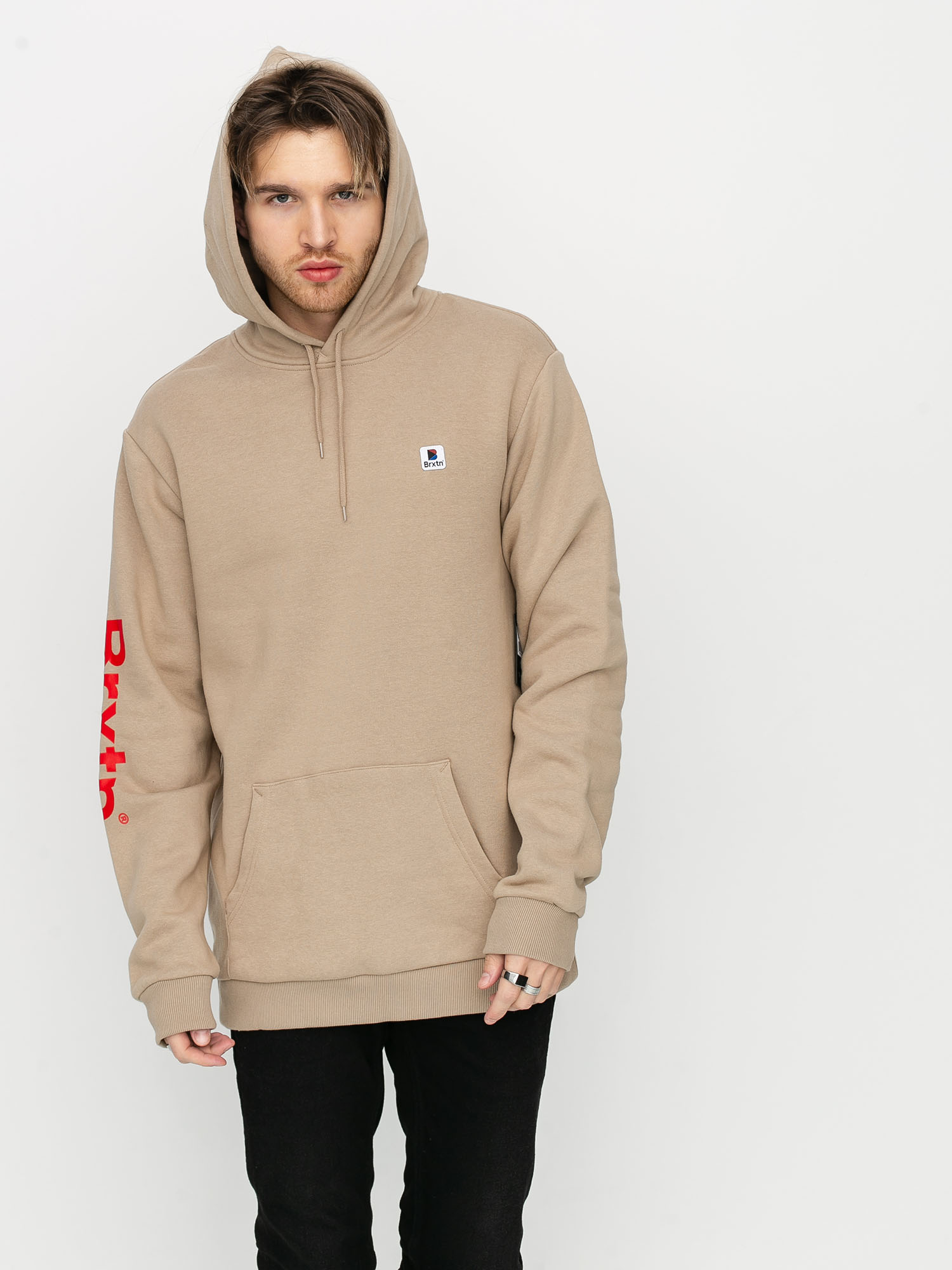 Bluza z kapturem Brixton Stowell VII Intl HD (light khaki)