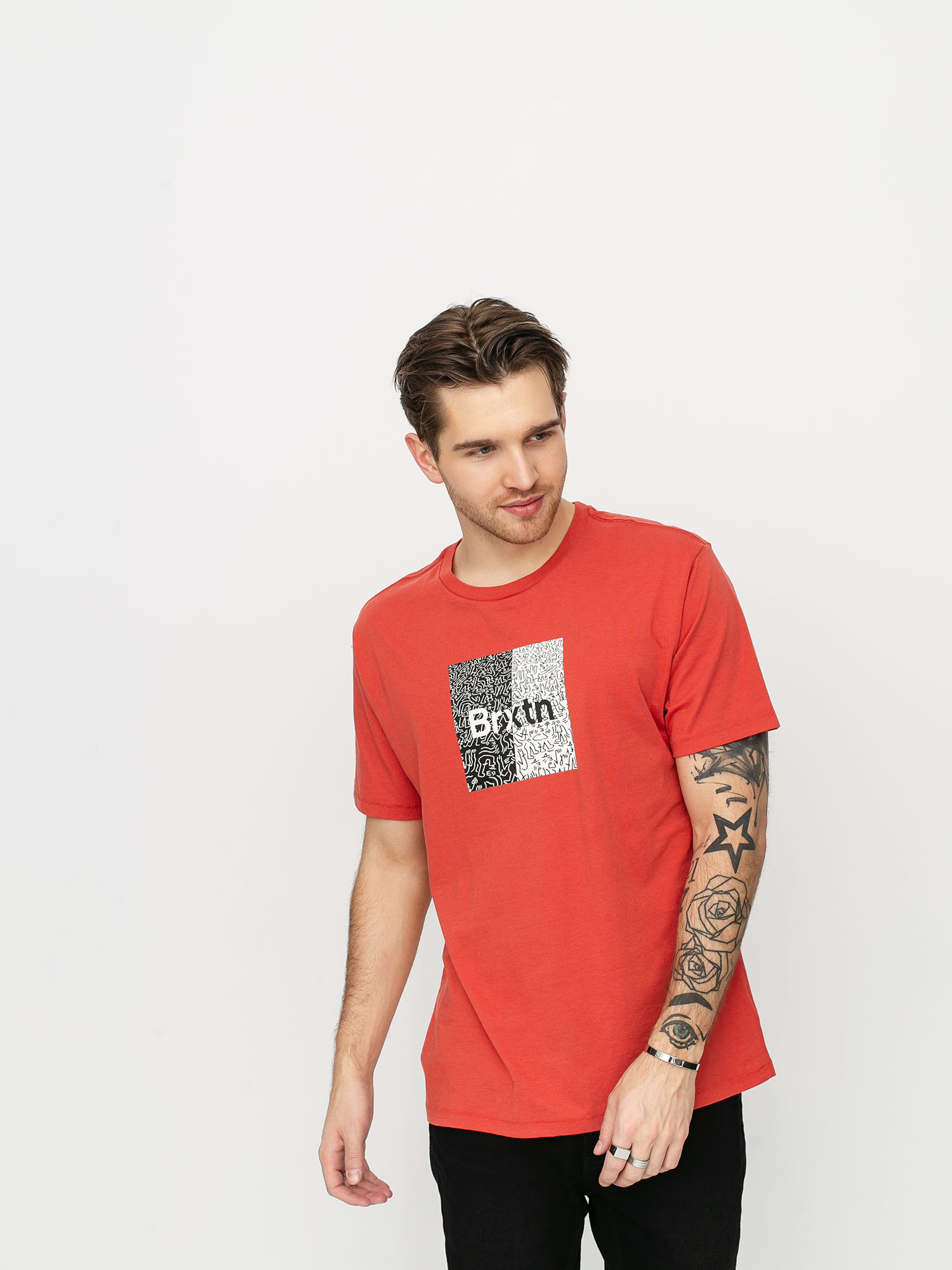 T-shirt Brixton Crowd Art (coral)