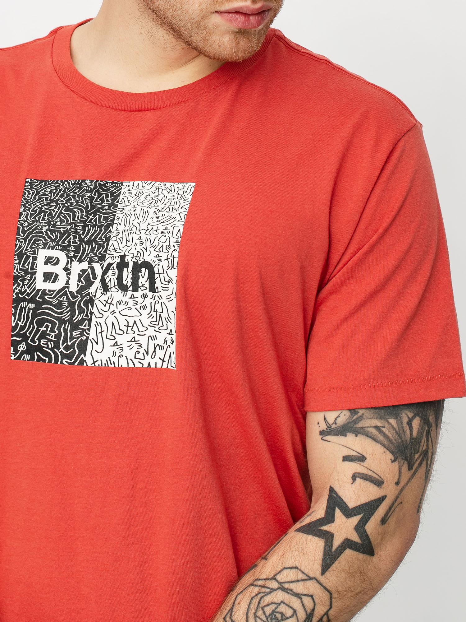 T-shirt Brixton Crowd Art (coral)