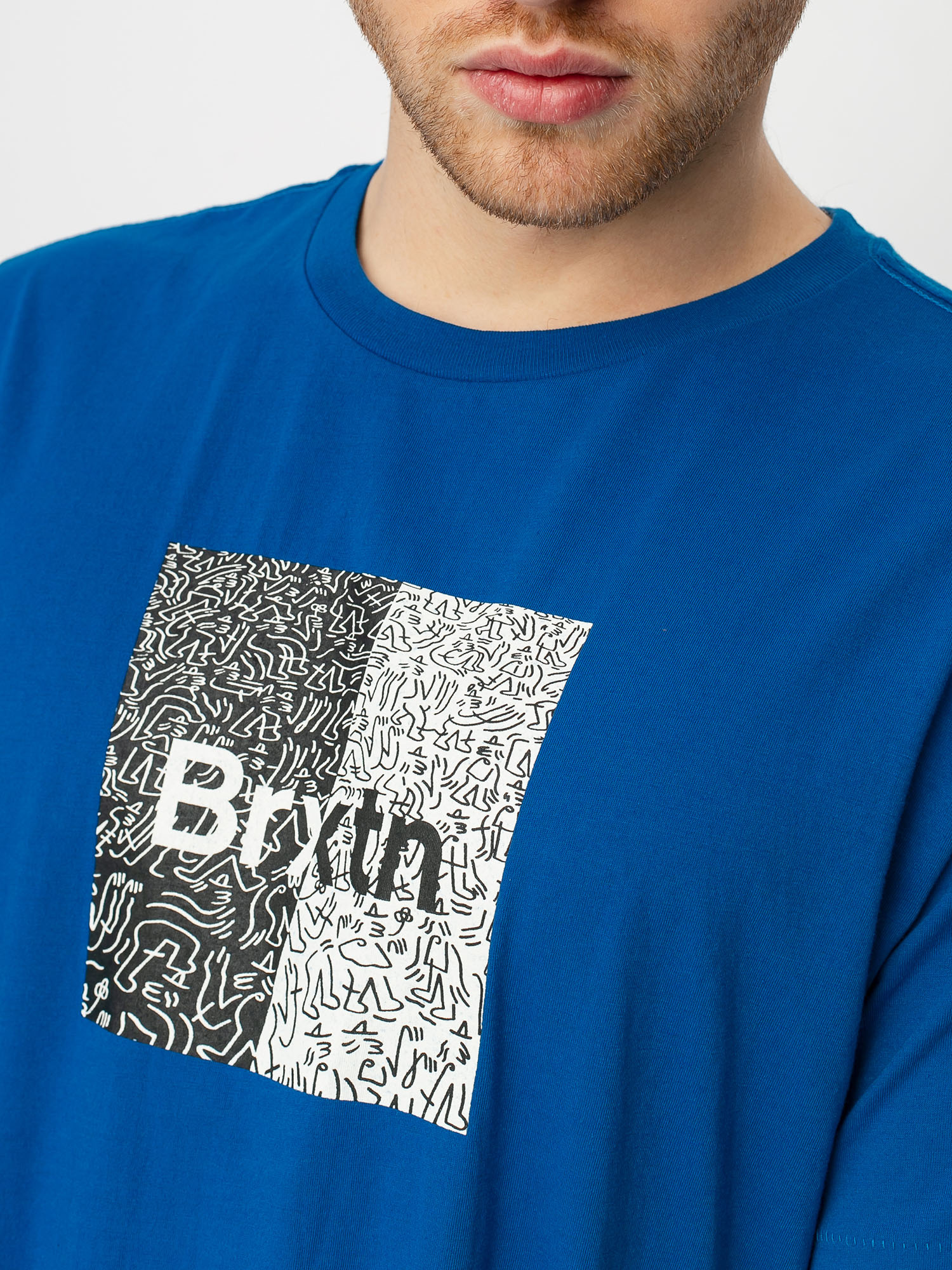 T-shirt Brixton Crowd Art (royal)