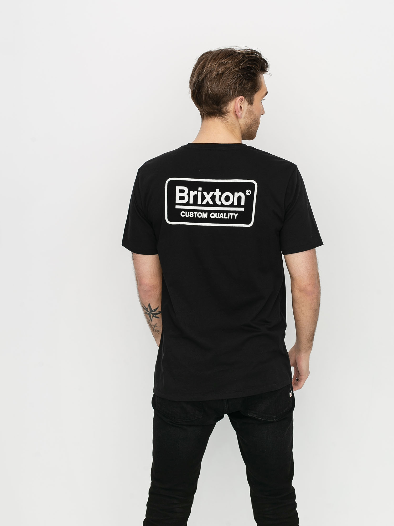 T-shirt Brixton Palmer Prem (black/white)