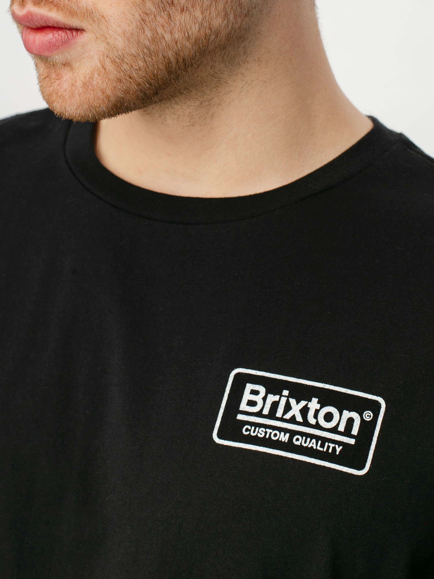 T-shirt Brixton Palmer Prem (black/white)