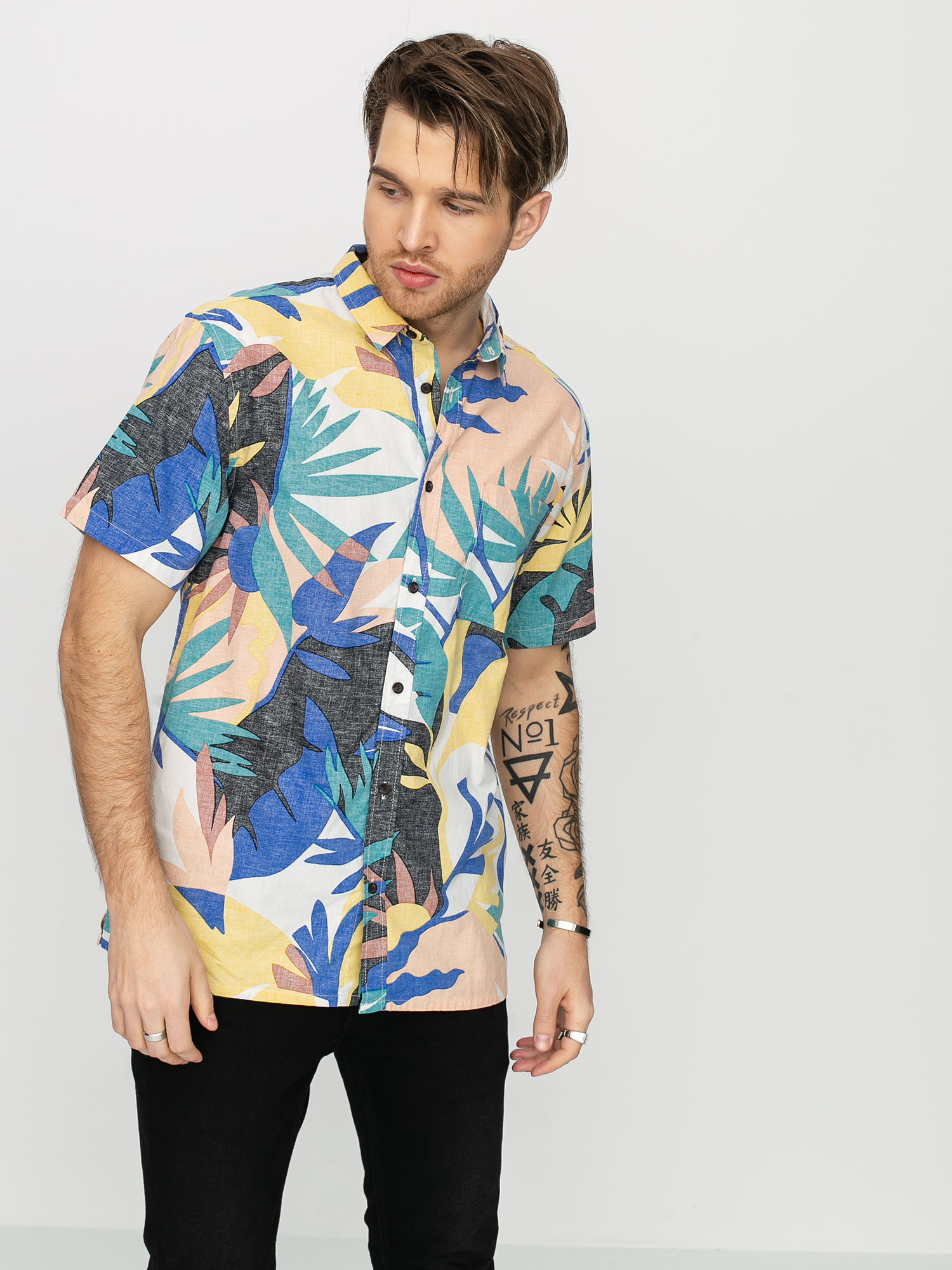 Koszula Quiksilver Tropical Flow (snow white tropical flo)