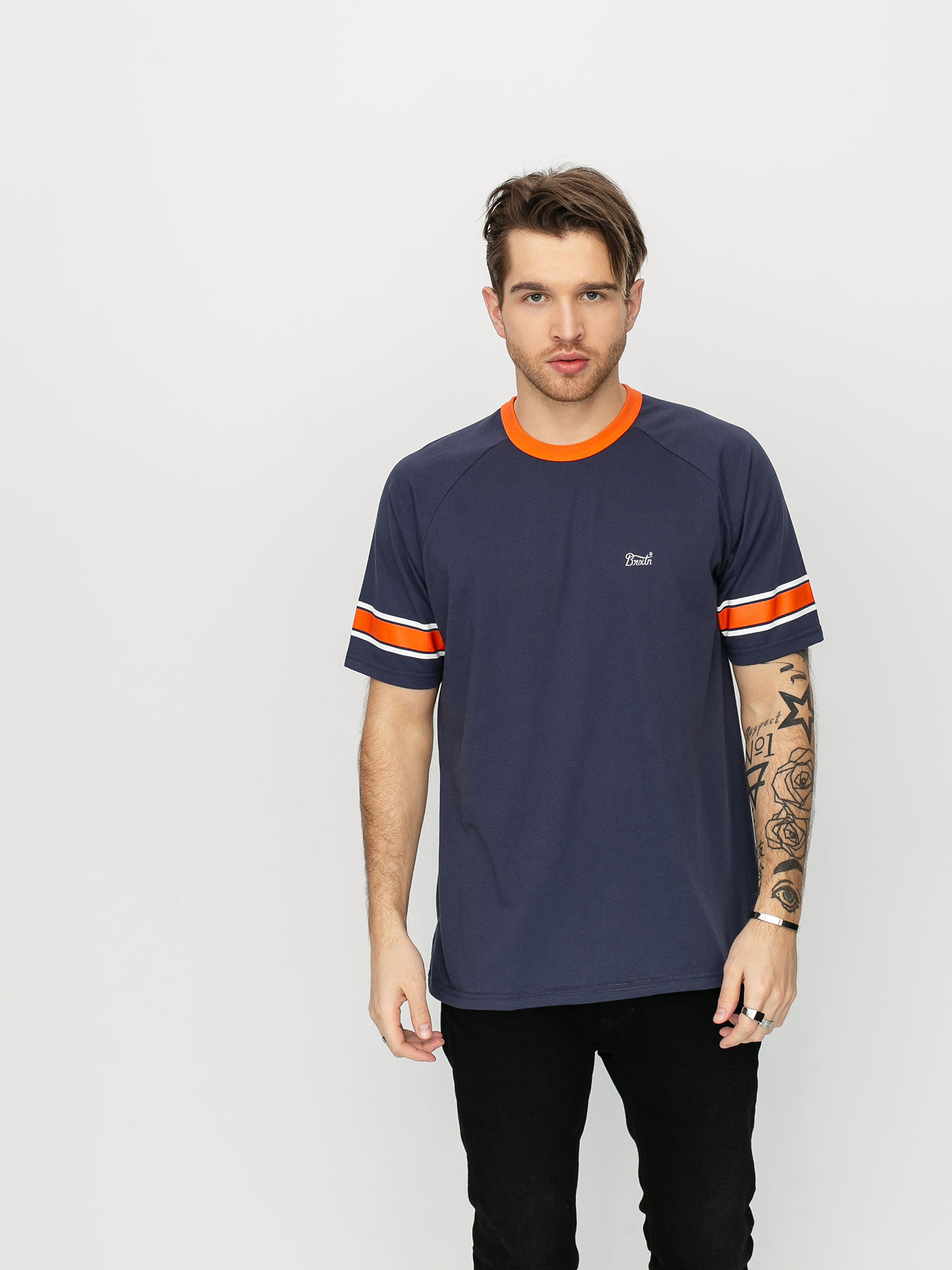 T-shirt Brixton Stith II (washed navy/tiger)