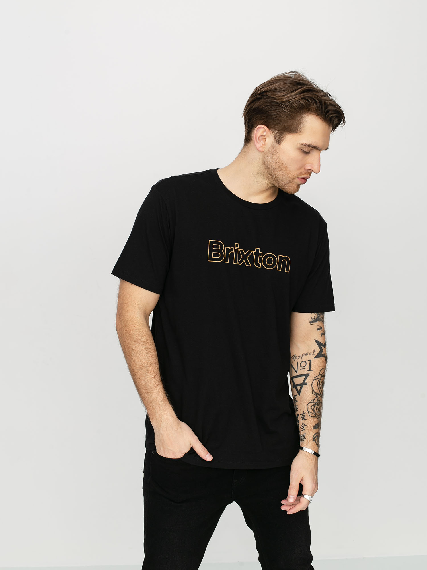 T-shirt Brixton Barrier Prt (black)