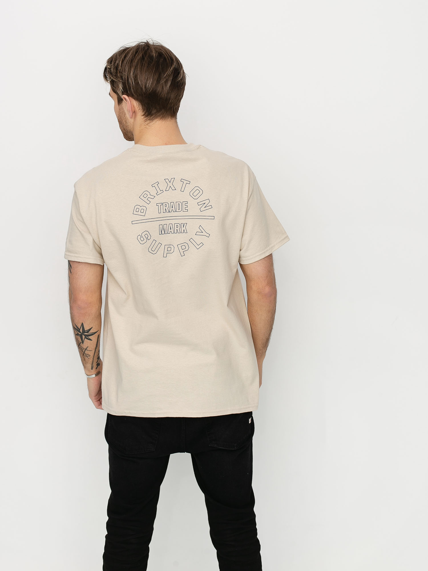 T-shirt Brixton Oath V Stt (vanilla)