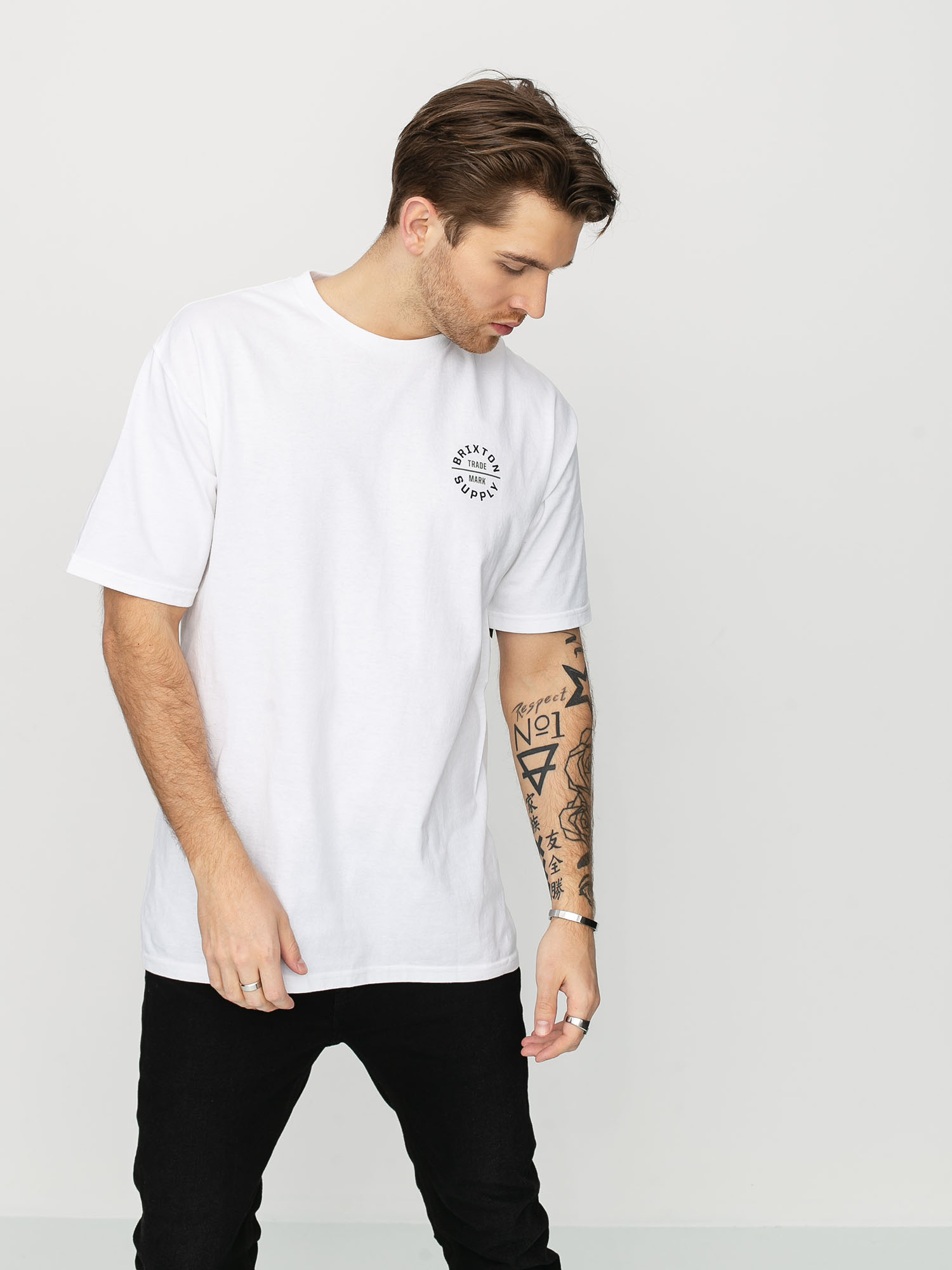 T-shirt Brixton Oath V Stt (white)