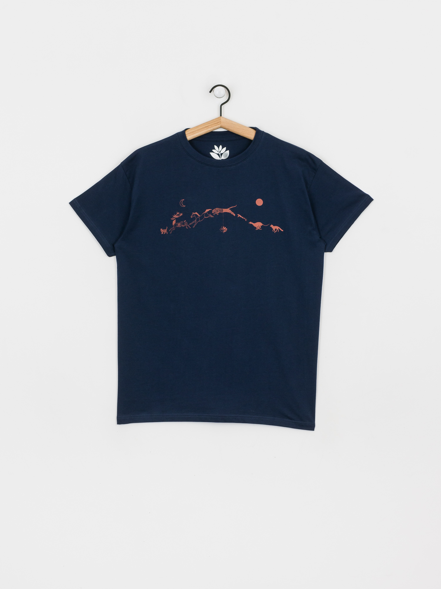 T-shirt Magenta Leap (navy)