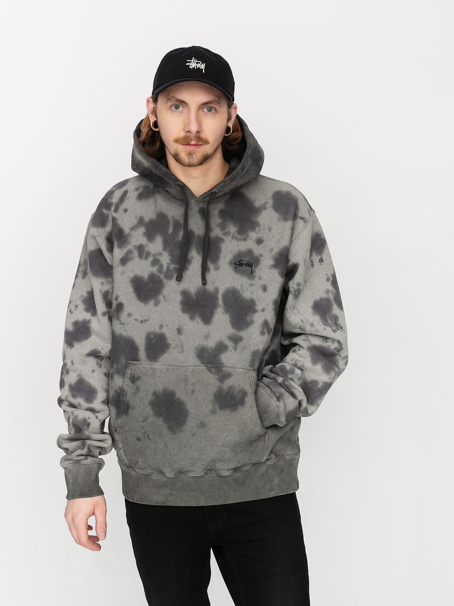 Bluza z kapturem Stussy Crystal Wash HD (black)