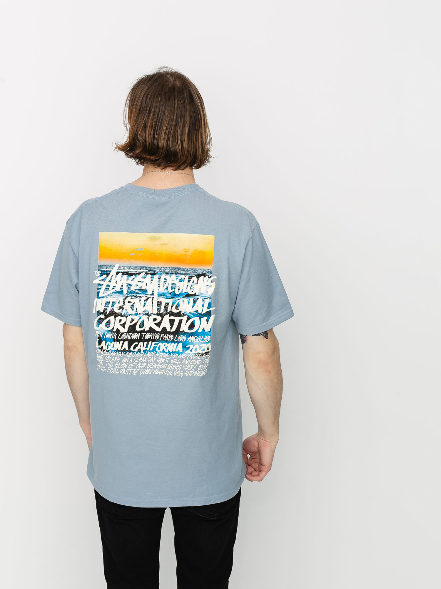 T-shirt Stussy Clear Day (slate)