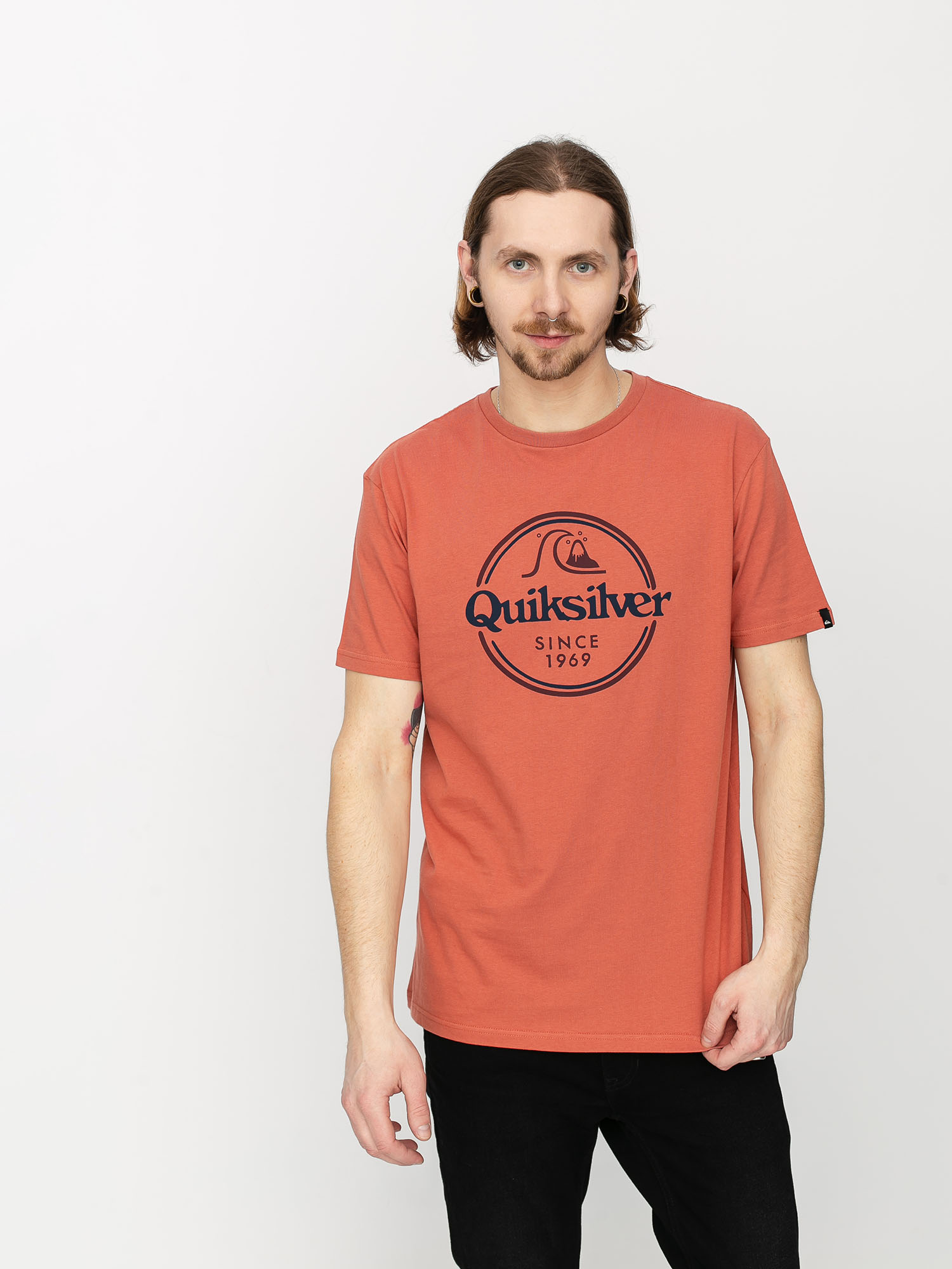 T-shirt Quiksilver Words Remain (redwood)