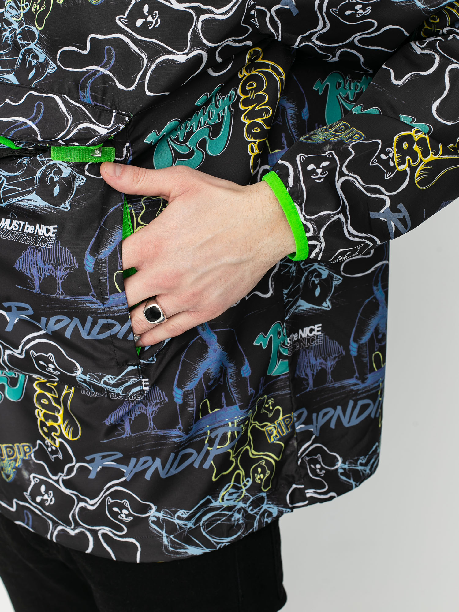 Kurtka RipNDip Goalasso Fanorak (black)