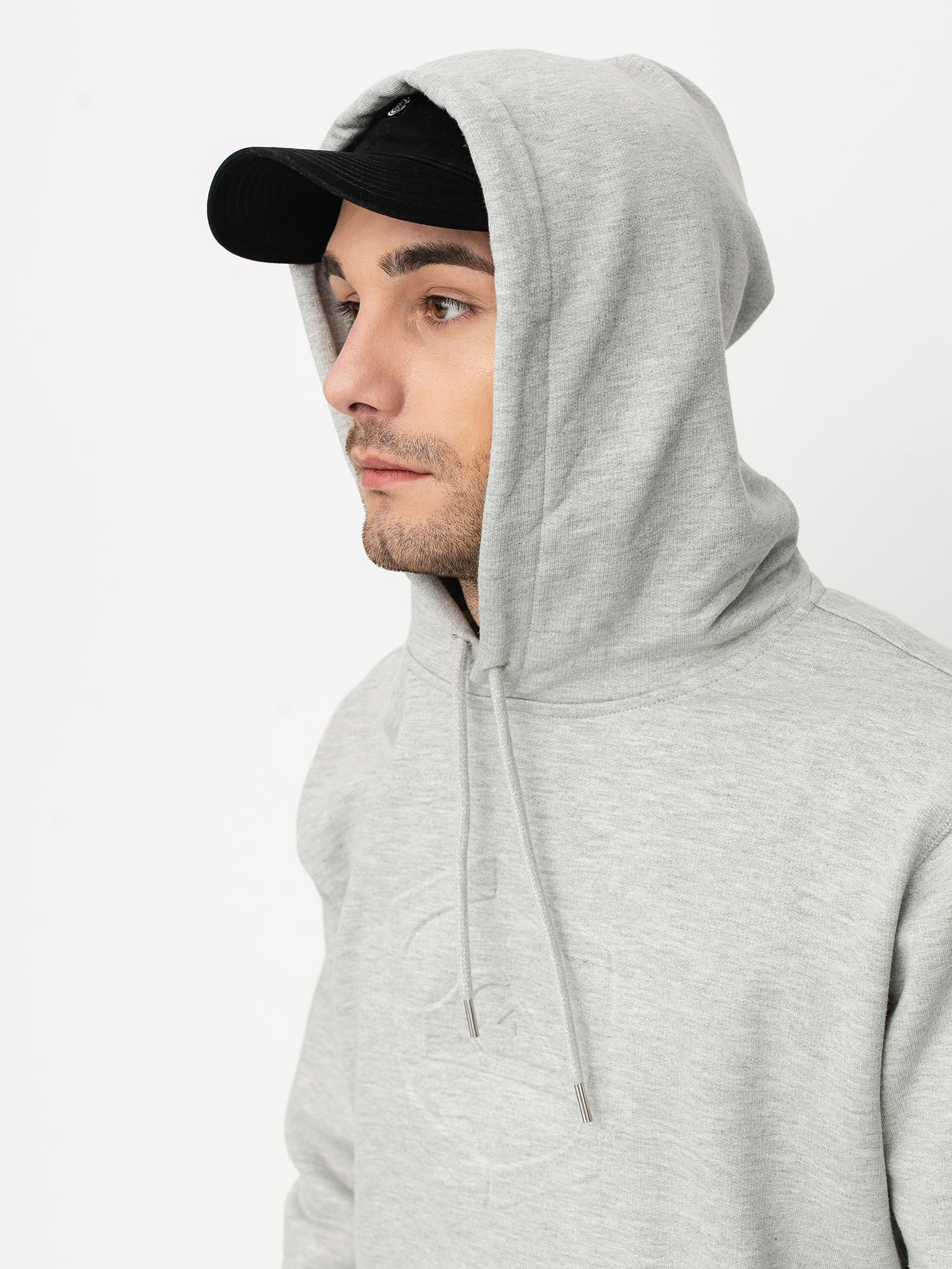 Bluza z kapturem Quiksilver Rio Emboss HD (light grey heather)