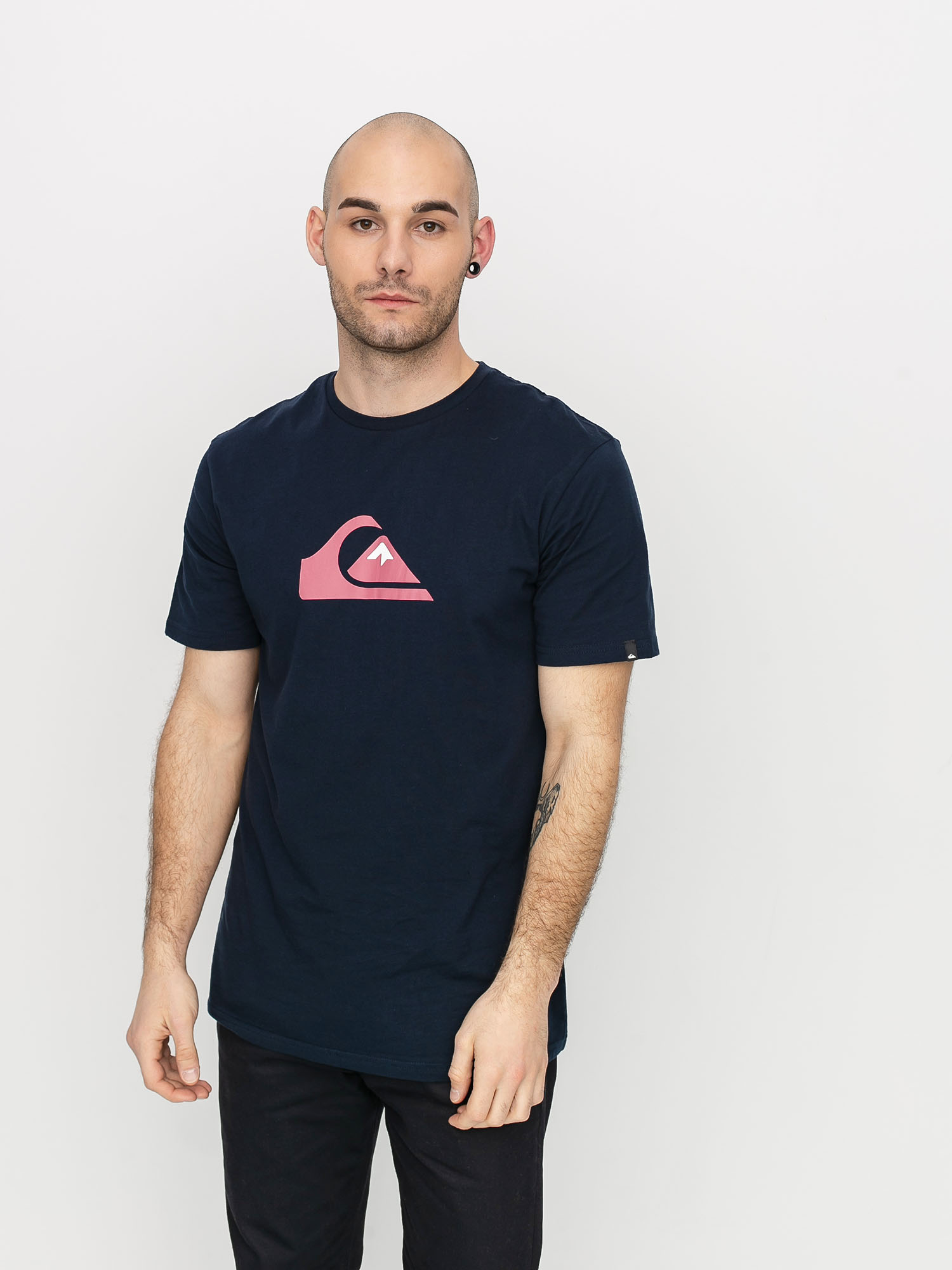 T-shirt Quiksilver Comp Logo (navy blazer)