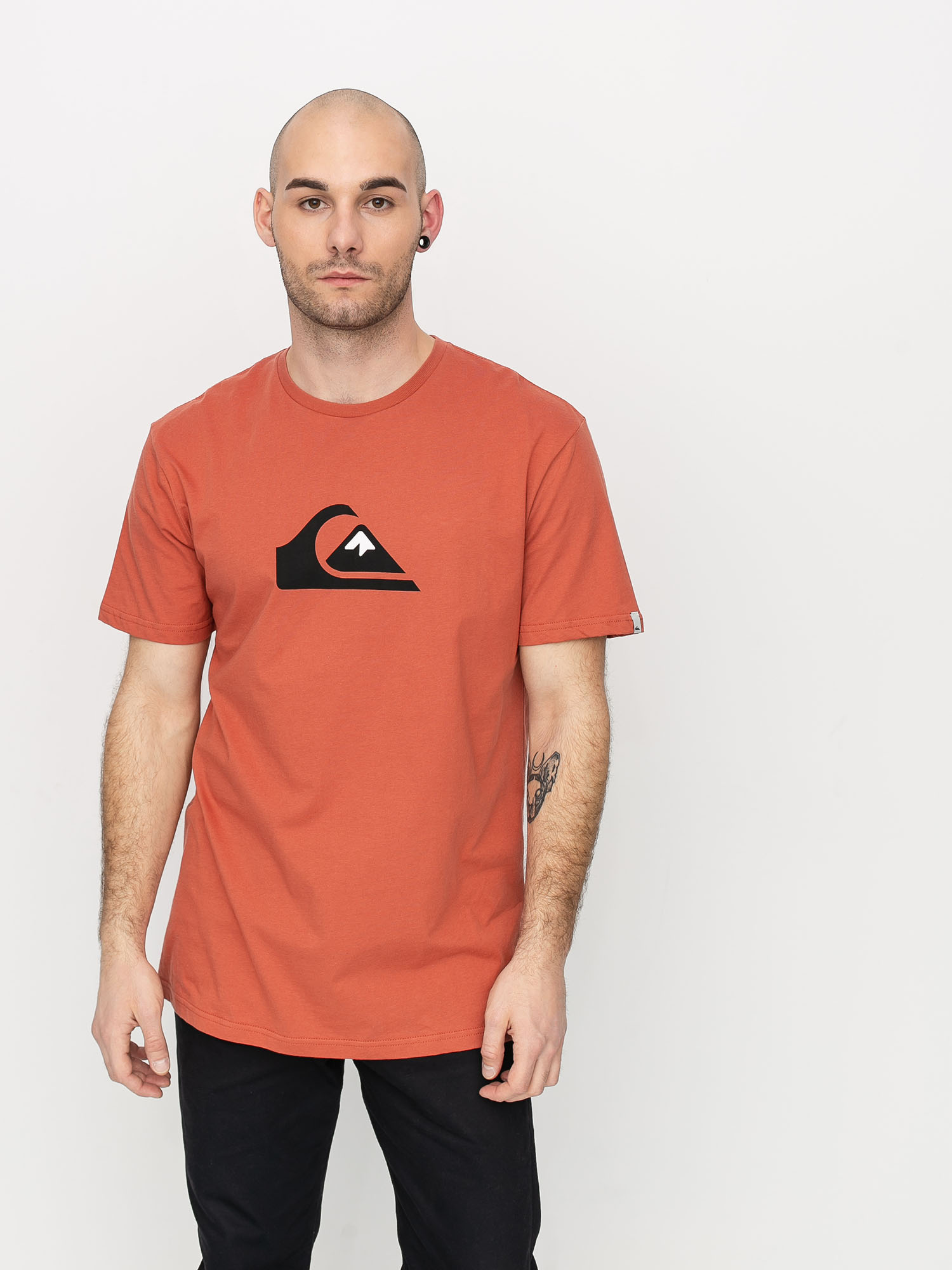 T-shirt Quiksilver Comp Logo (redwood)