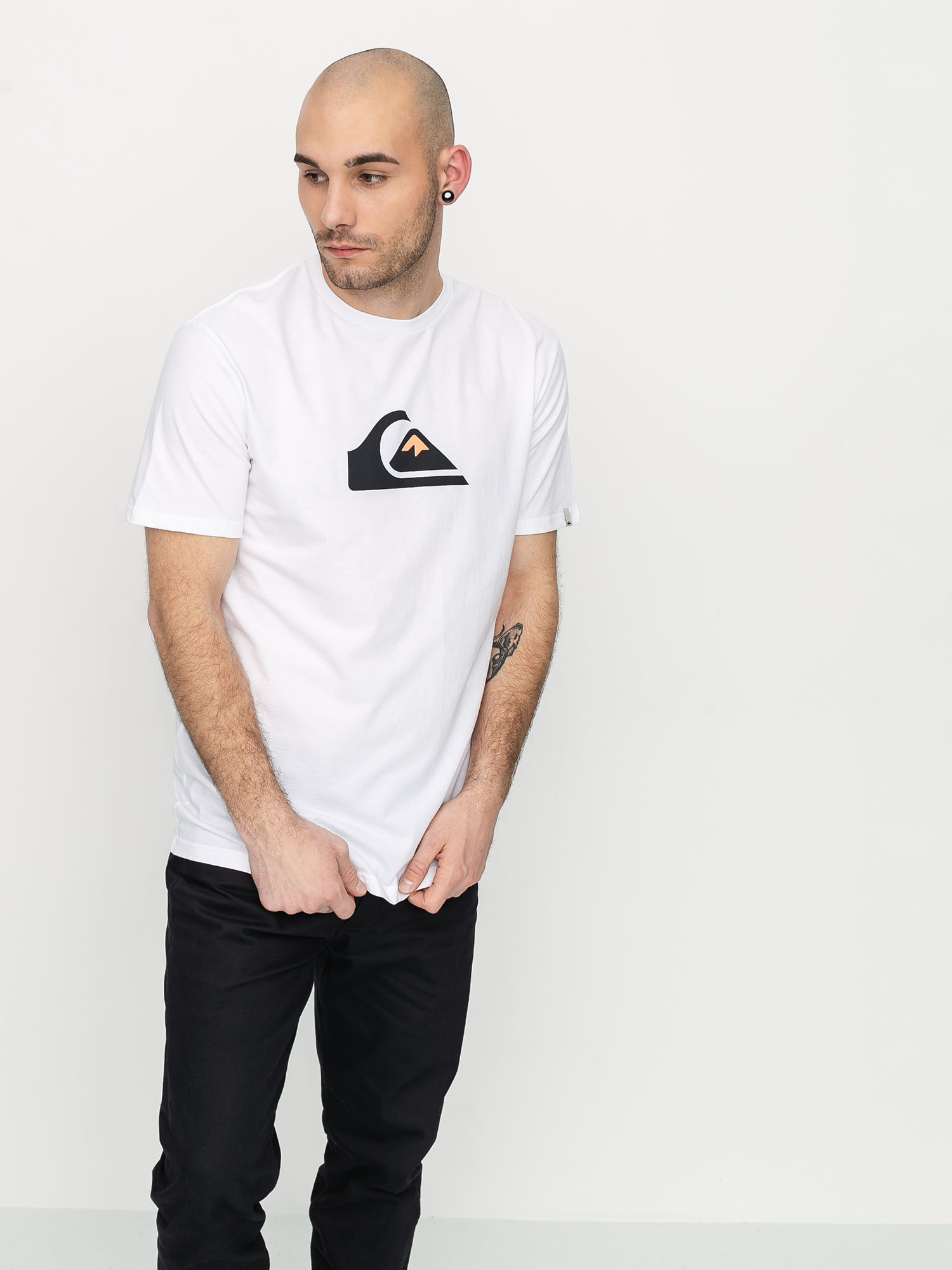 T-shirt Quiksilver Comp Logo (white)