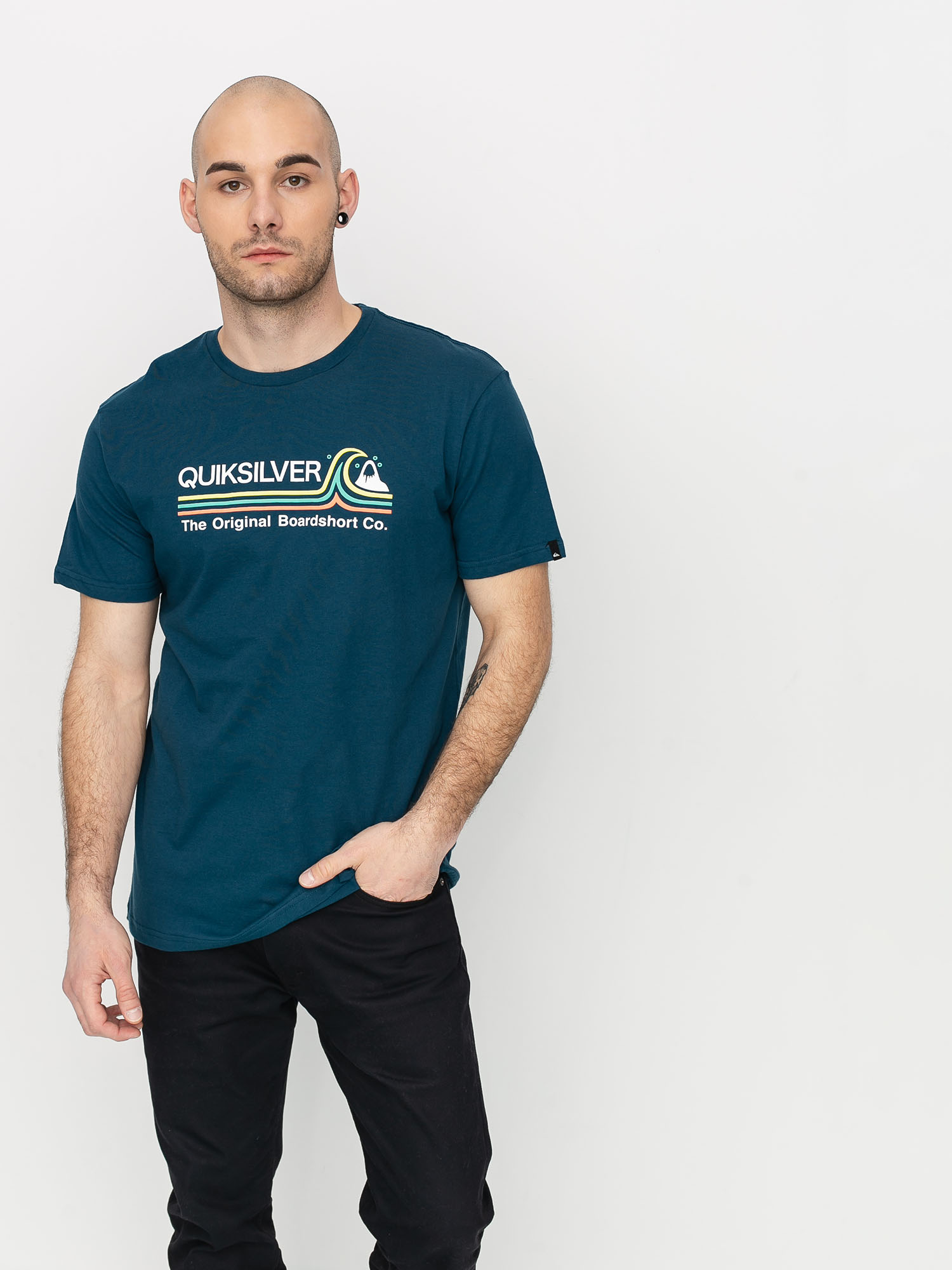 T-shirt Quiksilver Stone Cold Classic (majolica blue)